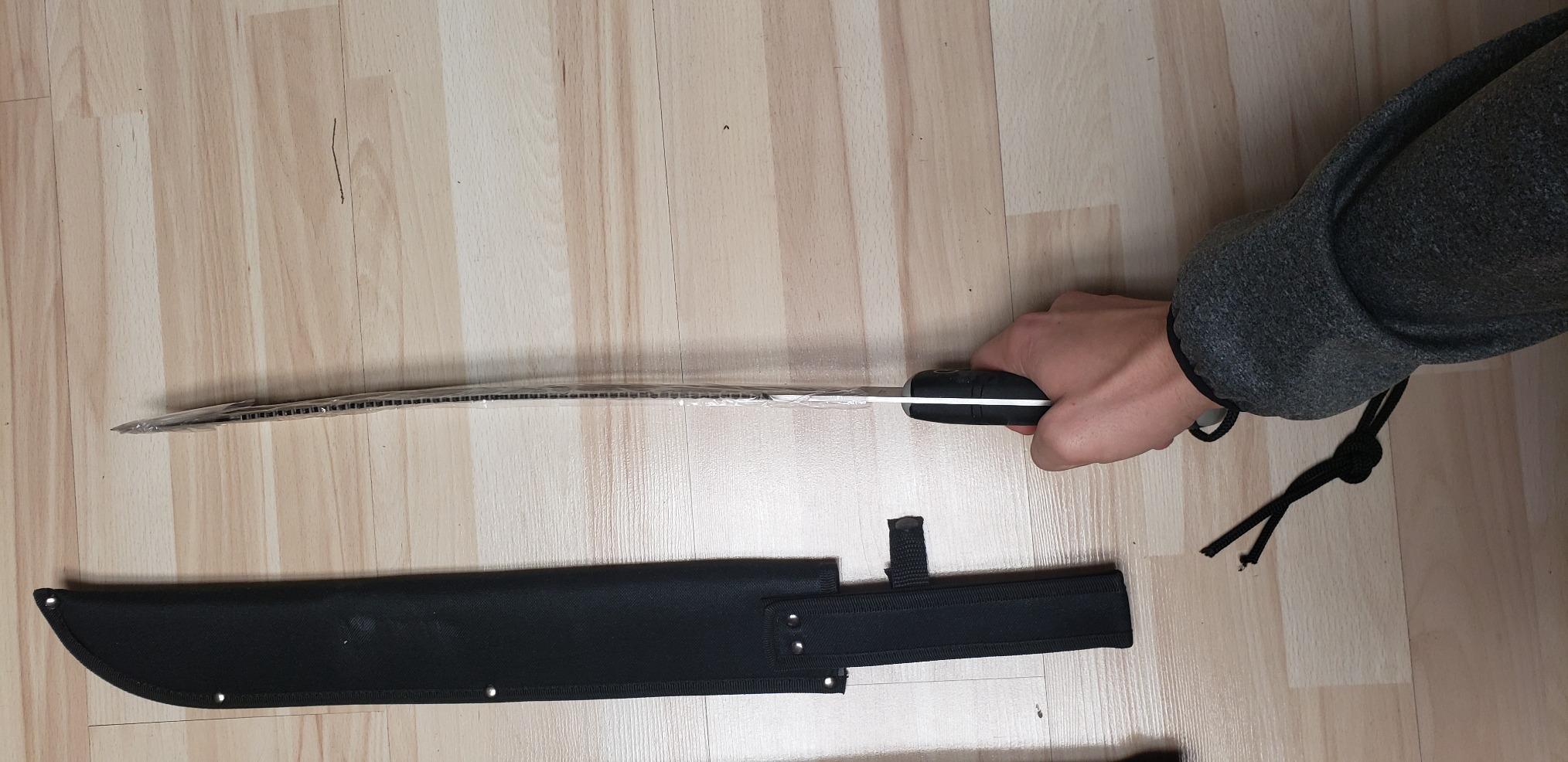 Snake Eye Tactical Full-Tang Machete – Heavy Duty Fixed Blade Survival Tool with Reinforced Nylon Sheath for Camping, Hunting, and Bushcraft customer photo 1