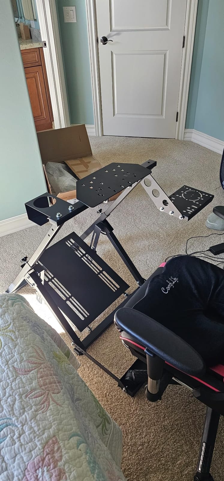 Marada X Frame Steering Wheel Stand Racing Sim Cockpit with Seat Slot customer photo 1