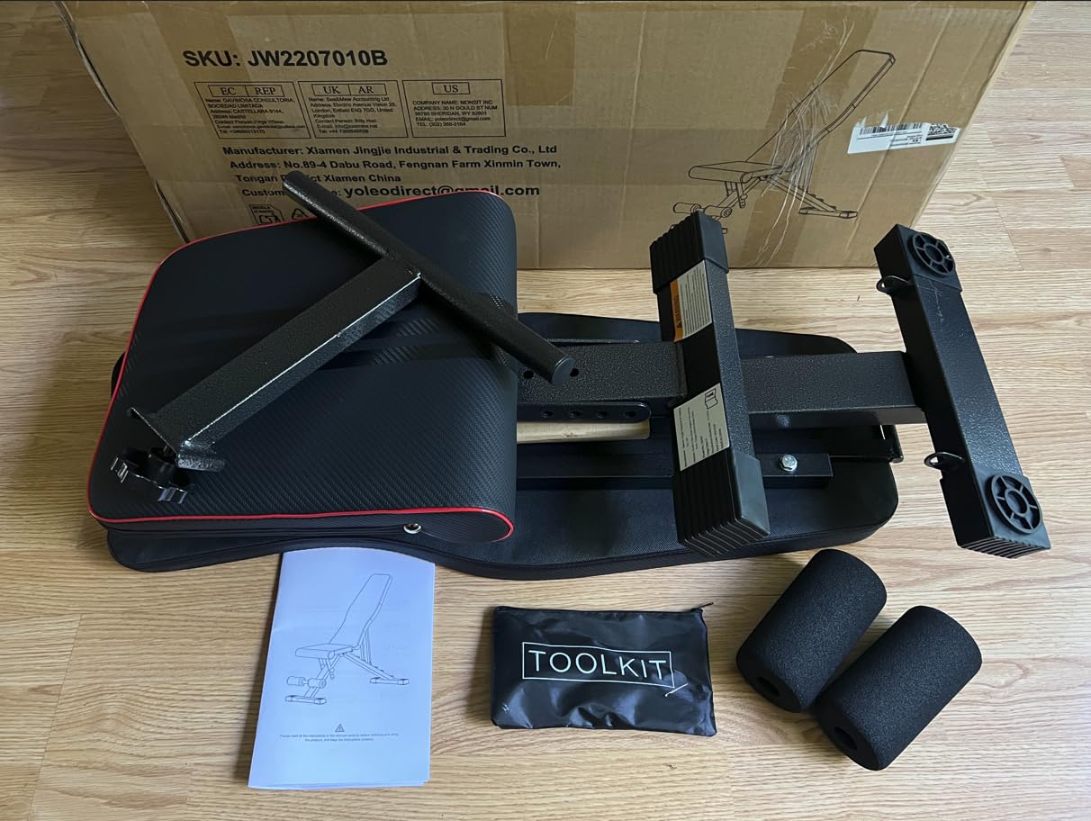YOLEO Adjustable Weight Bench, ASTM-Certified 827LBS customer photo 2