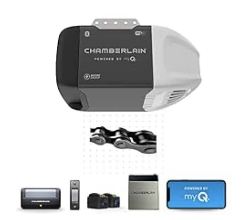 Chamberlain C2212T Smart Wi-Fi Garage Door Opener, 1/2-HP Chain Drive Motor - Quantity 1 , Blue customer photo 2
