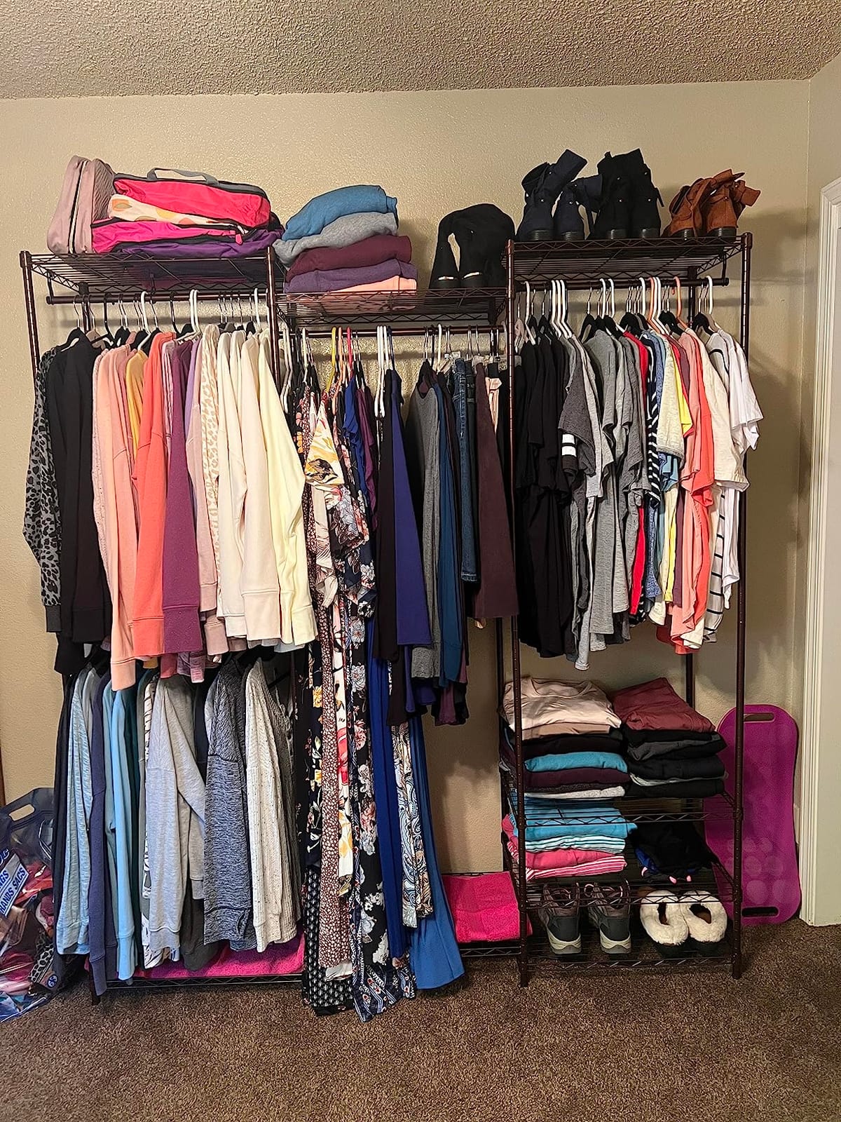 VIPEK V5 Heavy Duty Clothes Rack, Freestanding Modular Closet System, Black customer photo 1