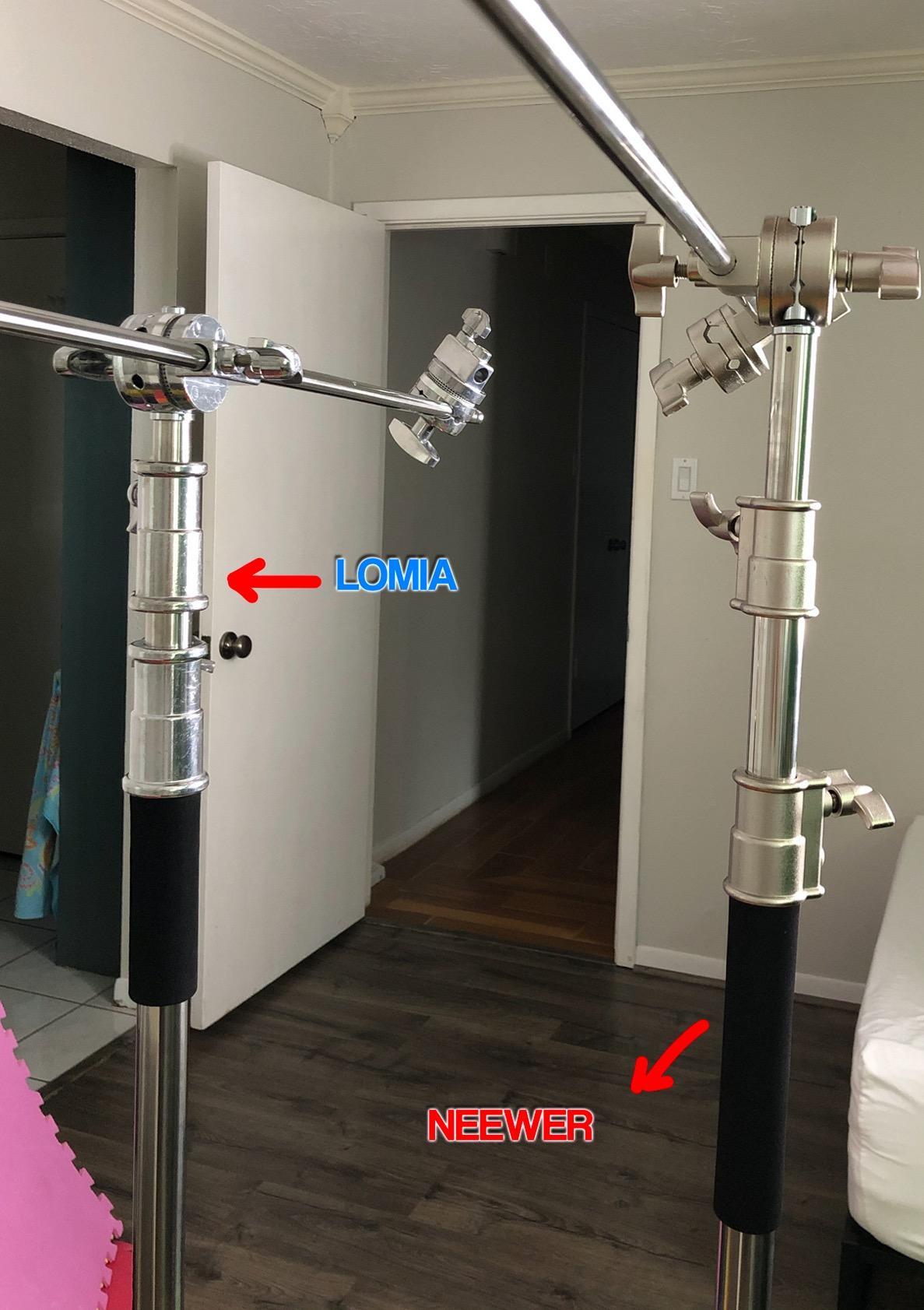 LOMTAP C Stand with Boom Arm, 10.8ft/330cm Heavy Duty Light Stand customer photo 1