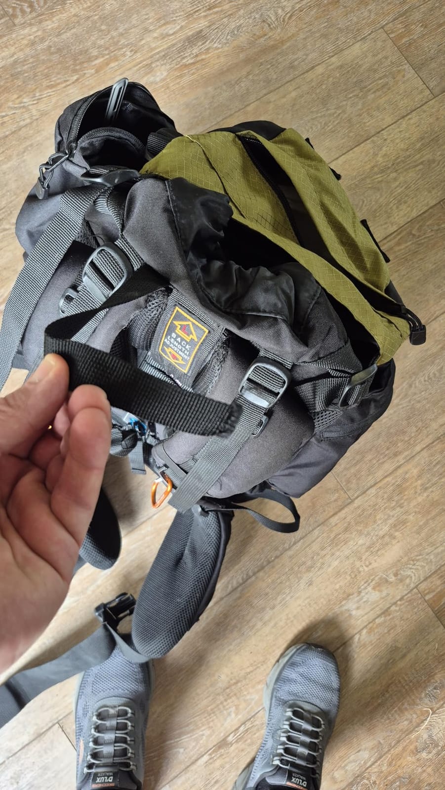 Teton 65L Explorer Internal Frame Backpack for Hiking, Camping, Backpacking, Rain Cover Included, Olive customer photo 1
