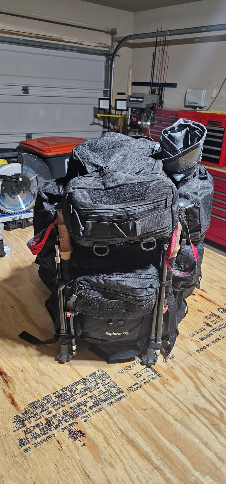 Teton 65L Explorer Internal Frame Backpack for Hiking, Camping, Backpacking, Rain Cover Included, Olive customer photo 2
