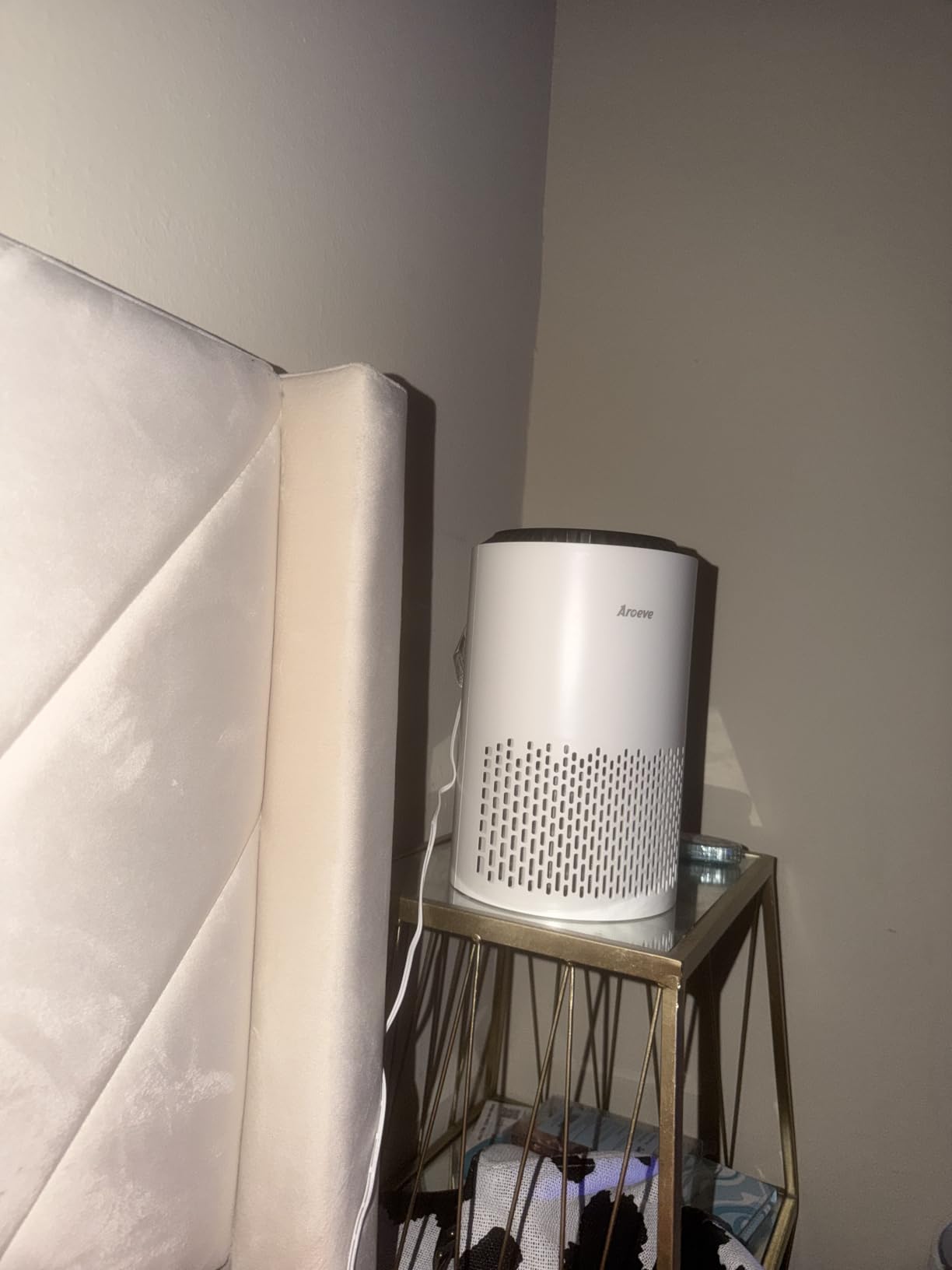 AROEVE Air Purifiers for Bedroom with Sleep Mode Speed Control-MK01A(White) | Energy Star Efficiency, Meet Global Recycled Standard, 360-Degree Air Inlets, 22dB Noise Level, Aromatherapy Function customer photo 1