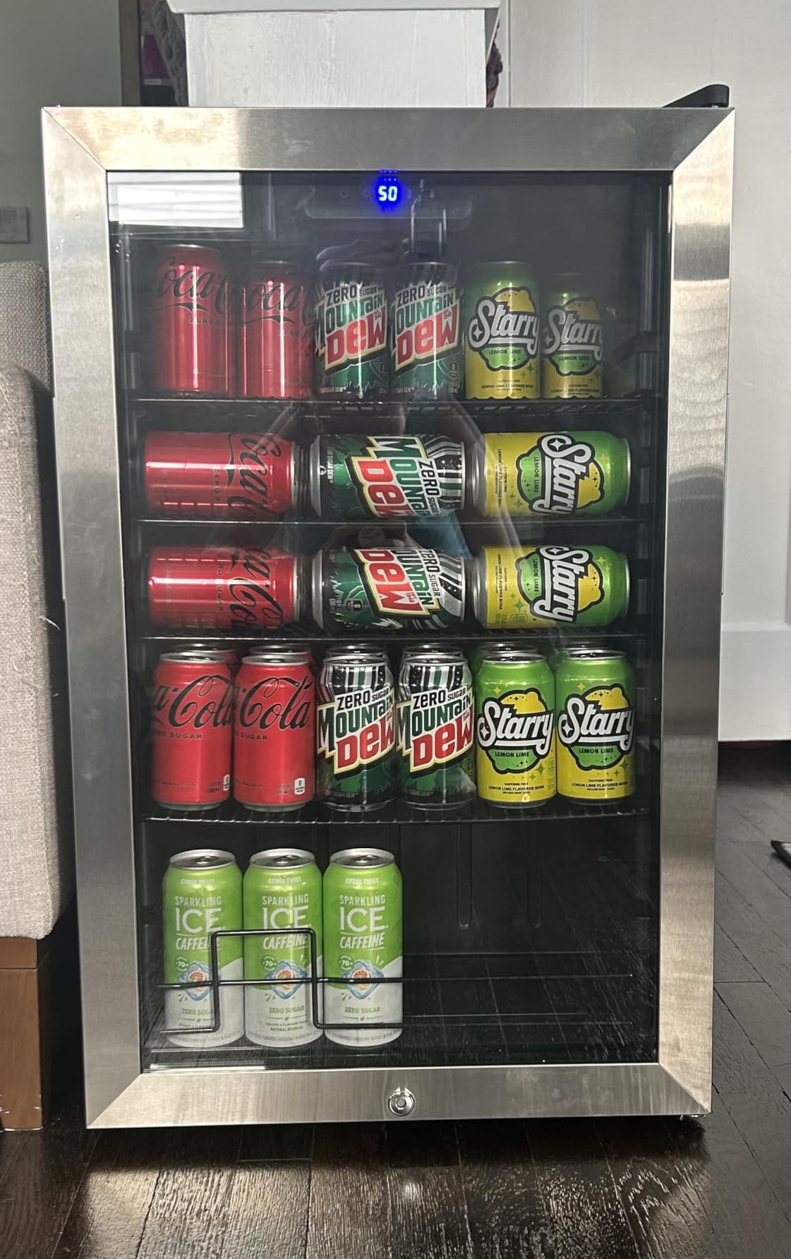 24 Inch Wine Cooler Fridge Dual Zone, Professional Large Capacity High Wine Refrigerator with Powerful Compressor, Quiet Operation and Elegant Design-KMHJ408D customer photo 1
