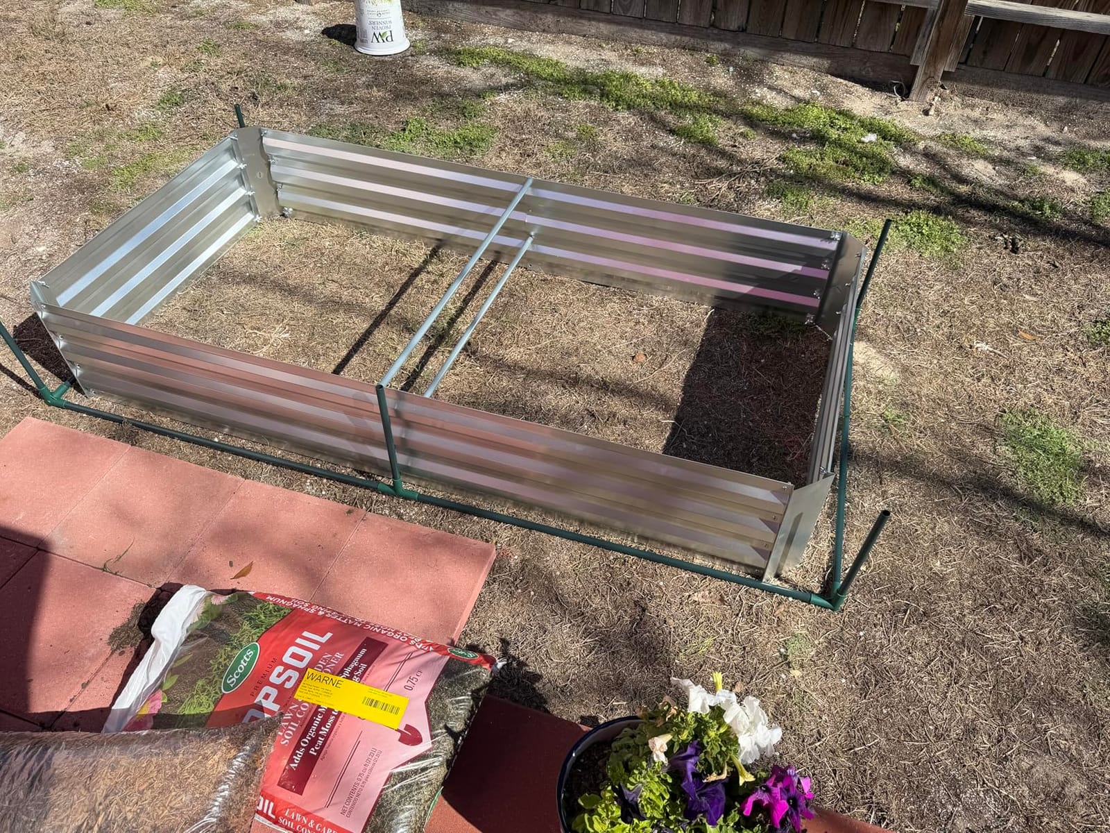 Quictent 6x3x1ft Galvanized Raised Garden Bed with Cover customer photo 1
