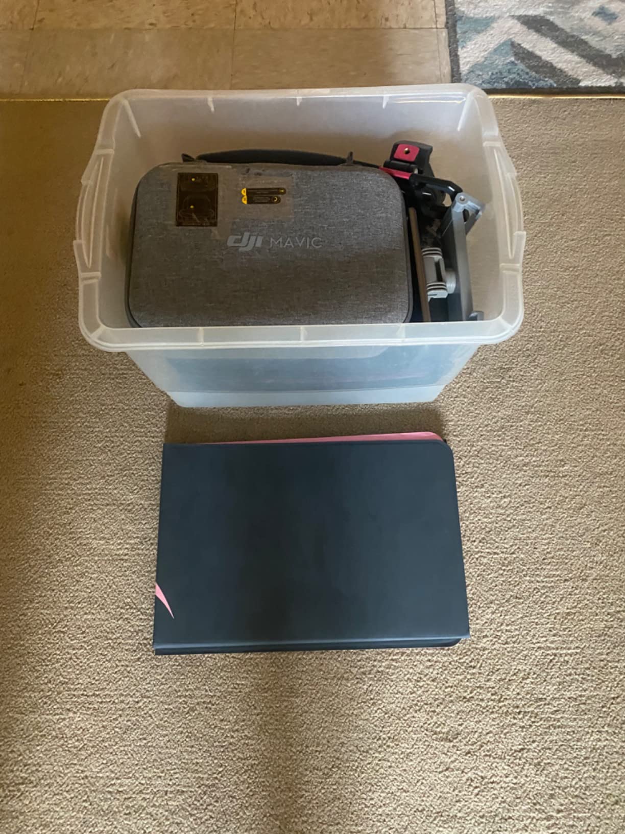 VCUTECH Drone Landing Pad - Weighted 25 inch(65cm) for DJI Mini 3 Pro, Mavic 3, Mavic Air 2/2S, DJI Mini 2, FPV Drone, Avata Fly More Kit Accessories (Pink) customer photo 2