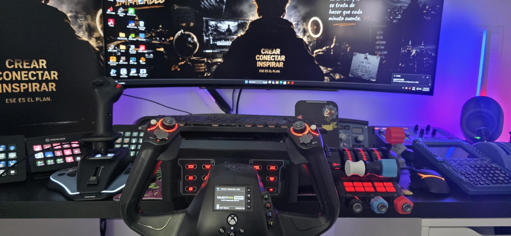 Turtle Beach VelocityOne Flight Universal Control System - Xbox Series X & Xbox Series S, Xbox One & Windows 10 & 11 PCs with Yoke Handle, Throttle Quadrant, Trim Wheel & Rudder Controls customer photo 2