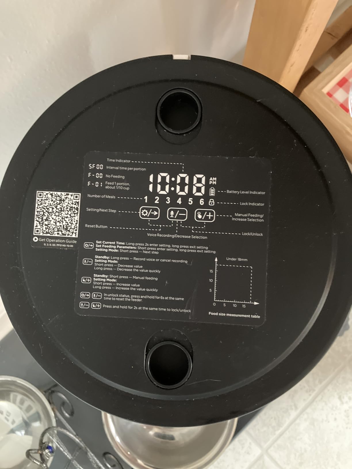 Petory Timed Automatic Cat Feeder - 4L Dry Food Dispenser for Cats and Dogs customer photo 1
