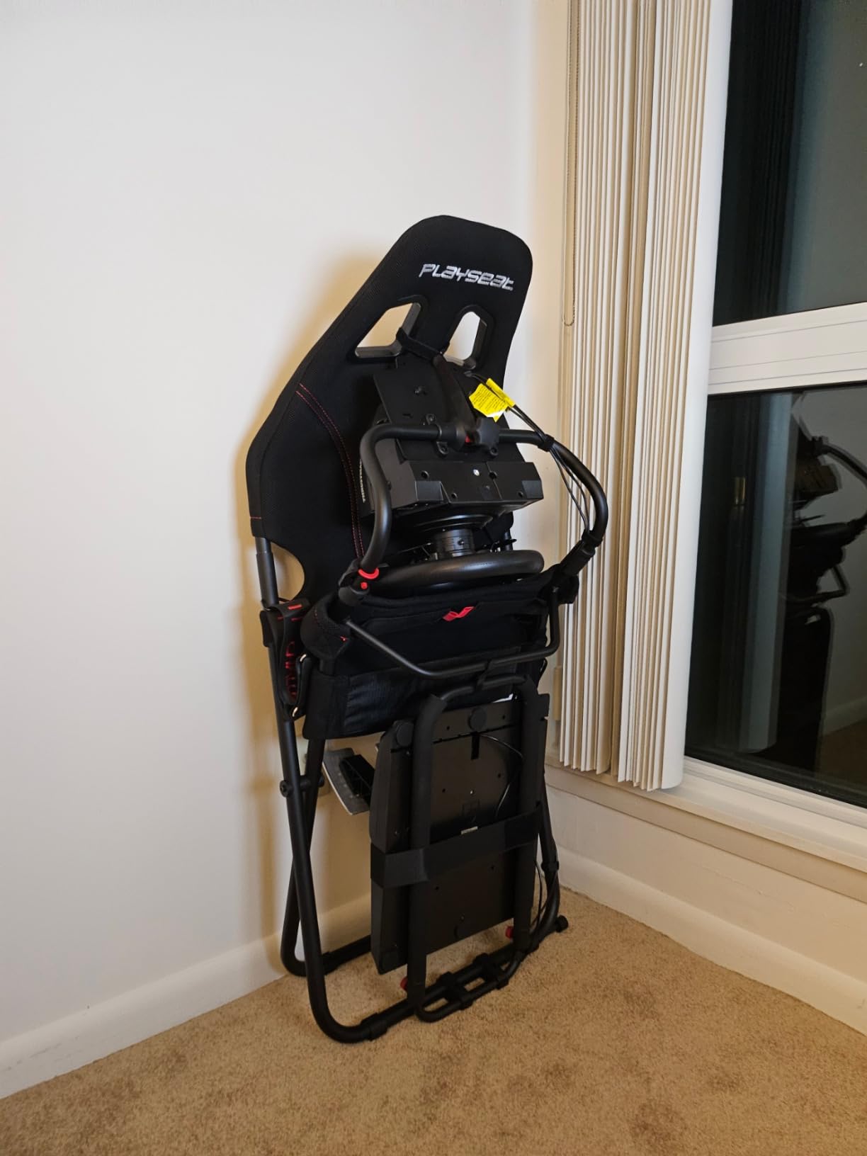PLAYSEAT Challenge Racing Simulator Cockpit | Foldable & Adjustable | for High Performance Sim Racing | Compact & Flexible | Supports All Steering Wheels & Pedals | for PC and Console customer photo 1