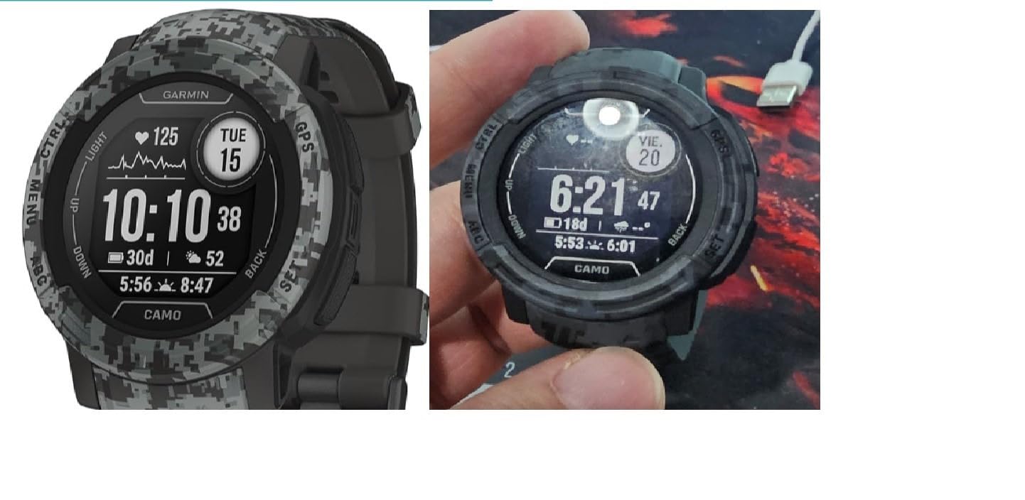 Garmin Instinct 2, Camo-Edition, Rugged Outdoor Watch with GPS, Built for All Elements, Multi-GNSS Support, Tracback Routing and More, Graphite camo customer photo 1