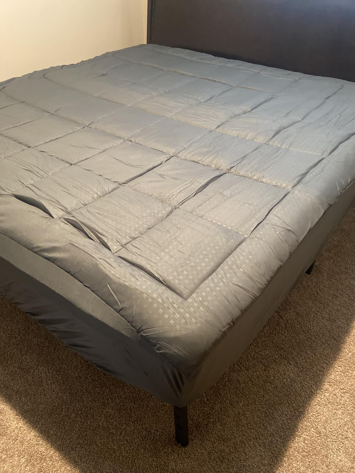 HYLEORY Queen Mattress Pad Quilted Fitted Mattress Protector Cooling Pillow Top Mattress Cover Breathable Fluffy Soft Mattress Topper with 8-21