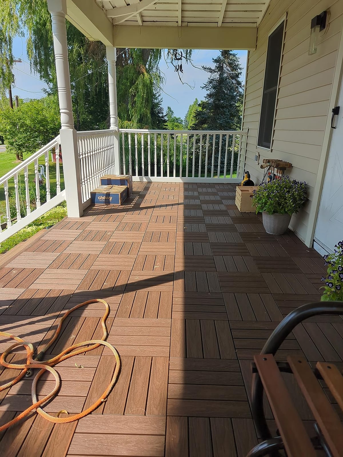 NewTechWood UltraShield Naturale 1 ft. x 1 ft. Composite Deck Tiles customer photo 2