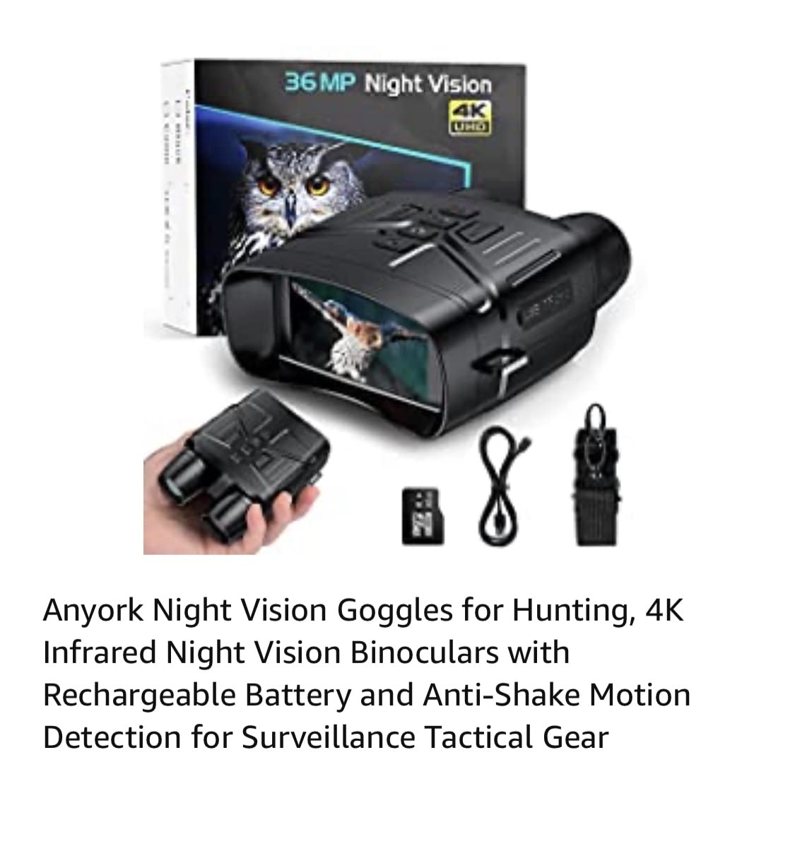 Night Vision Goggles, 4K Infrared Night Vision Binoculars with Adults customer photo 2