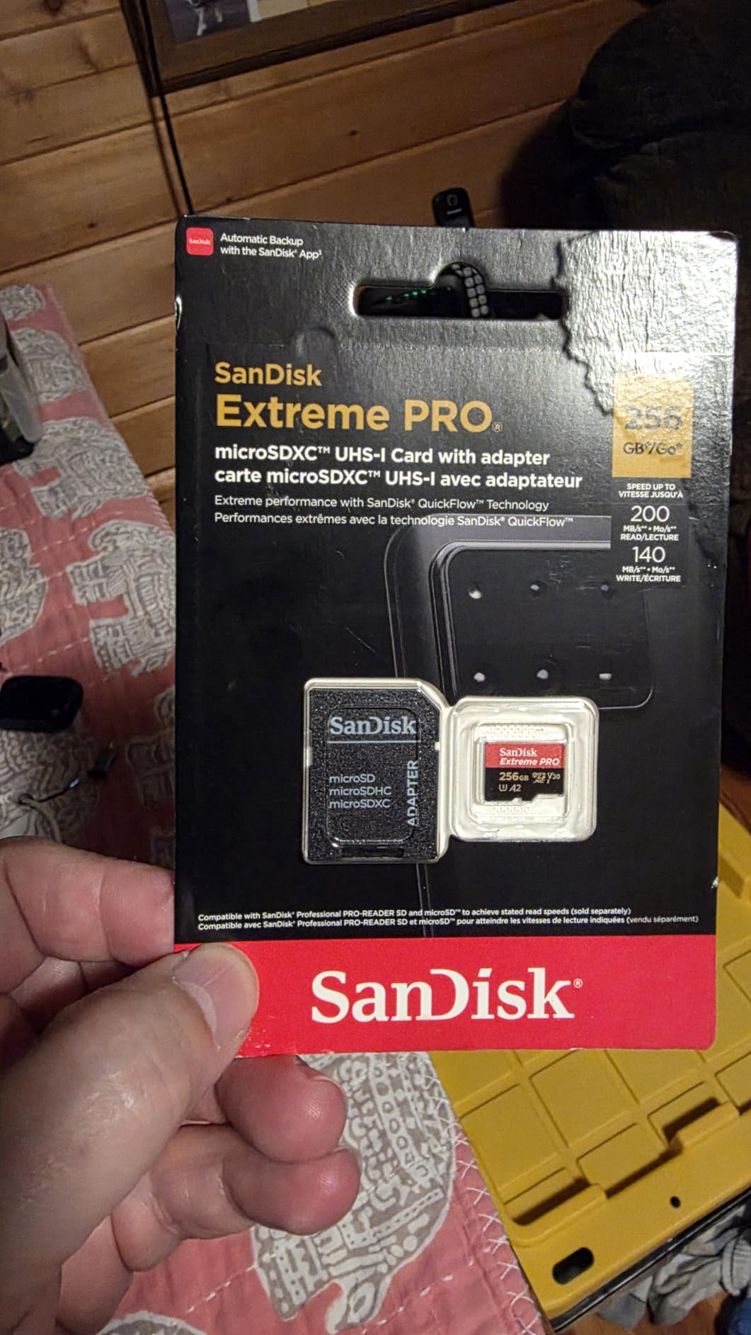 SanDisk Extreme PRO 256 GB Class 3/UHS-I (U3) V30 microSDXC customer photo 1