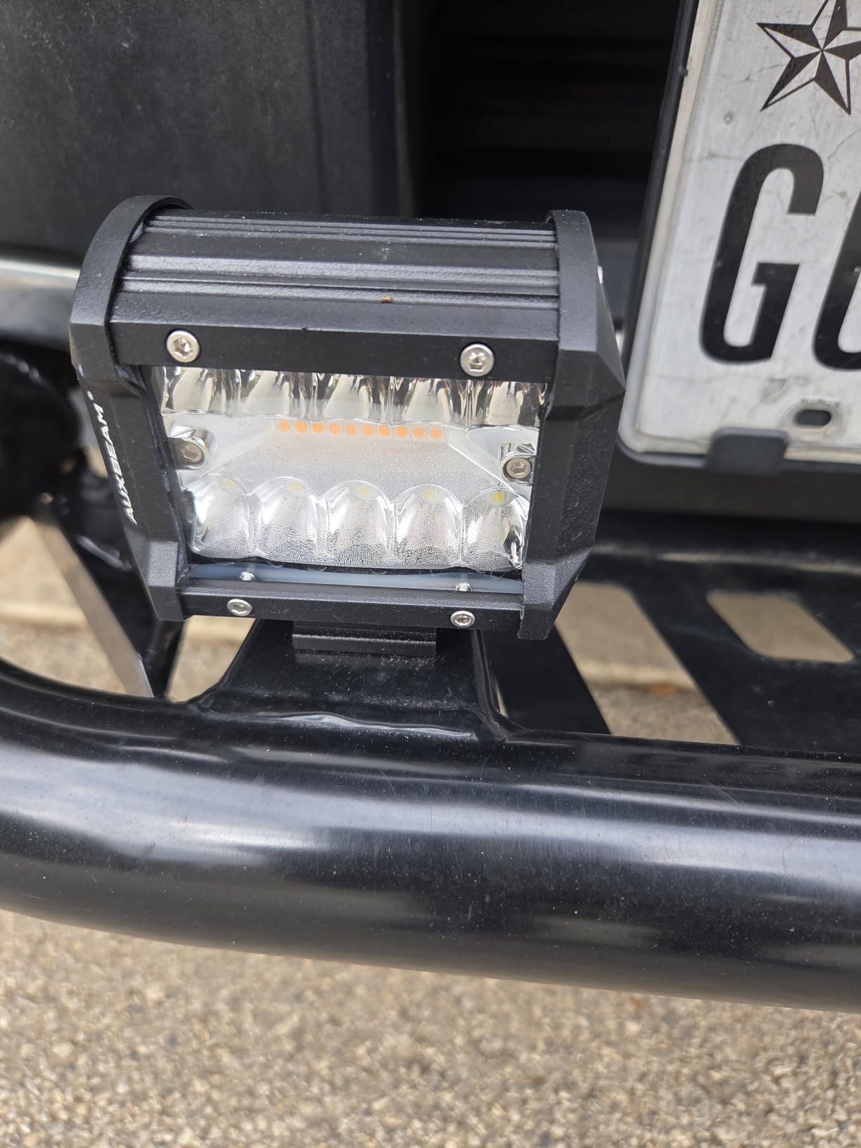 Auxbeam 6 Modes Amber White Series 3-Inch LED Cubes 72W Offroad Pod Lights Strobe Flashing Emergency, Dual Color Switchback, Spot Flood Combo, A-Pillar Ditch Lights, Bumper Fog Lights, 2-Pack customer photo 2