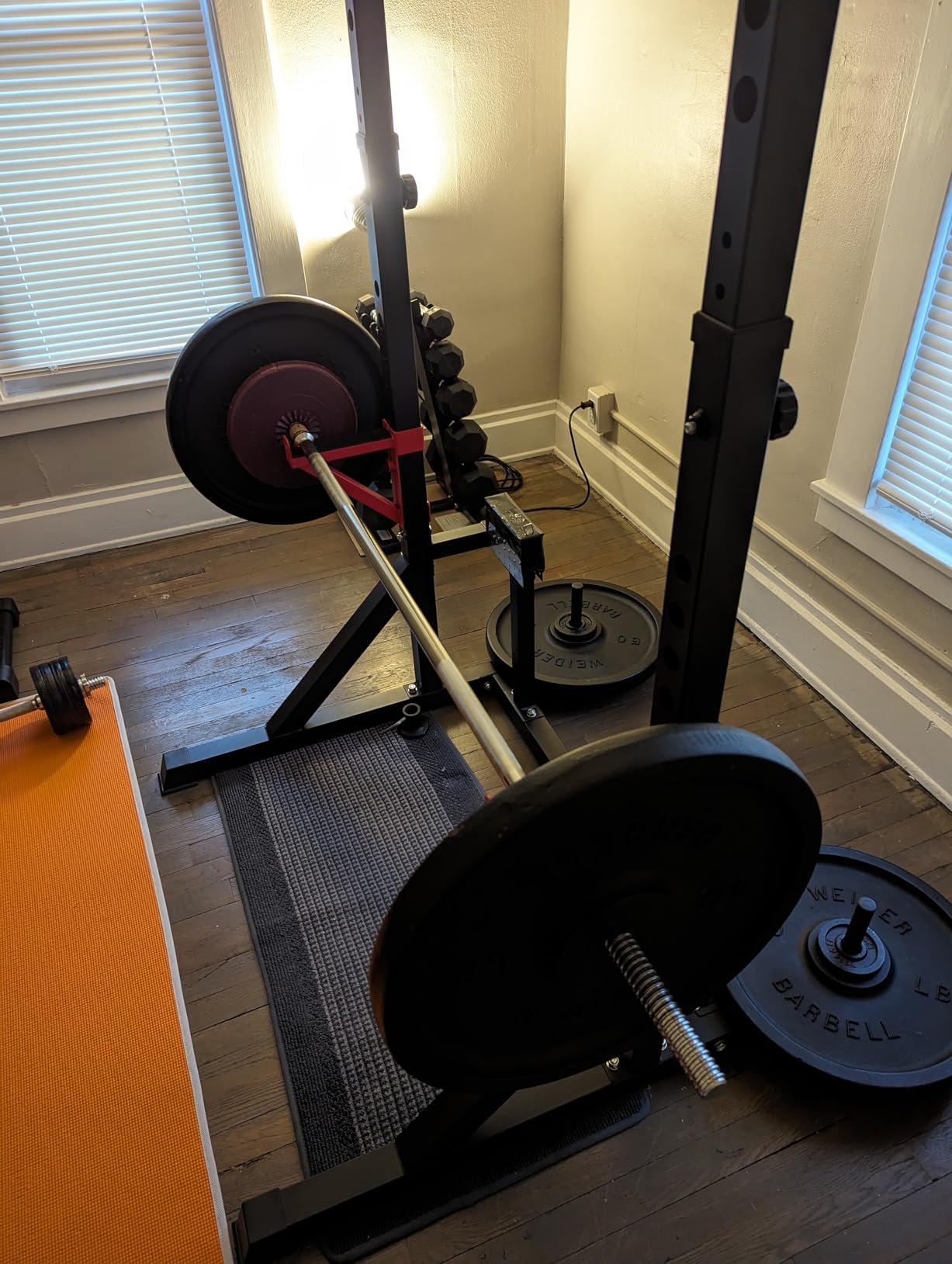 CANPA Multifunction Power Rack with Pull up Bar, Heavy Capacity and Adjustable Squat Stand Rack for Home Gym Equipment, Power Rack Cage customer photo 2