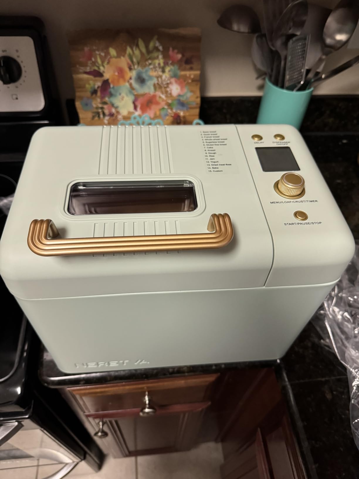 Neretva 2.2LB 15-in-1 Bread Machine with Dual Heater and Auto Nut Dispenser customer photo 1