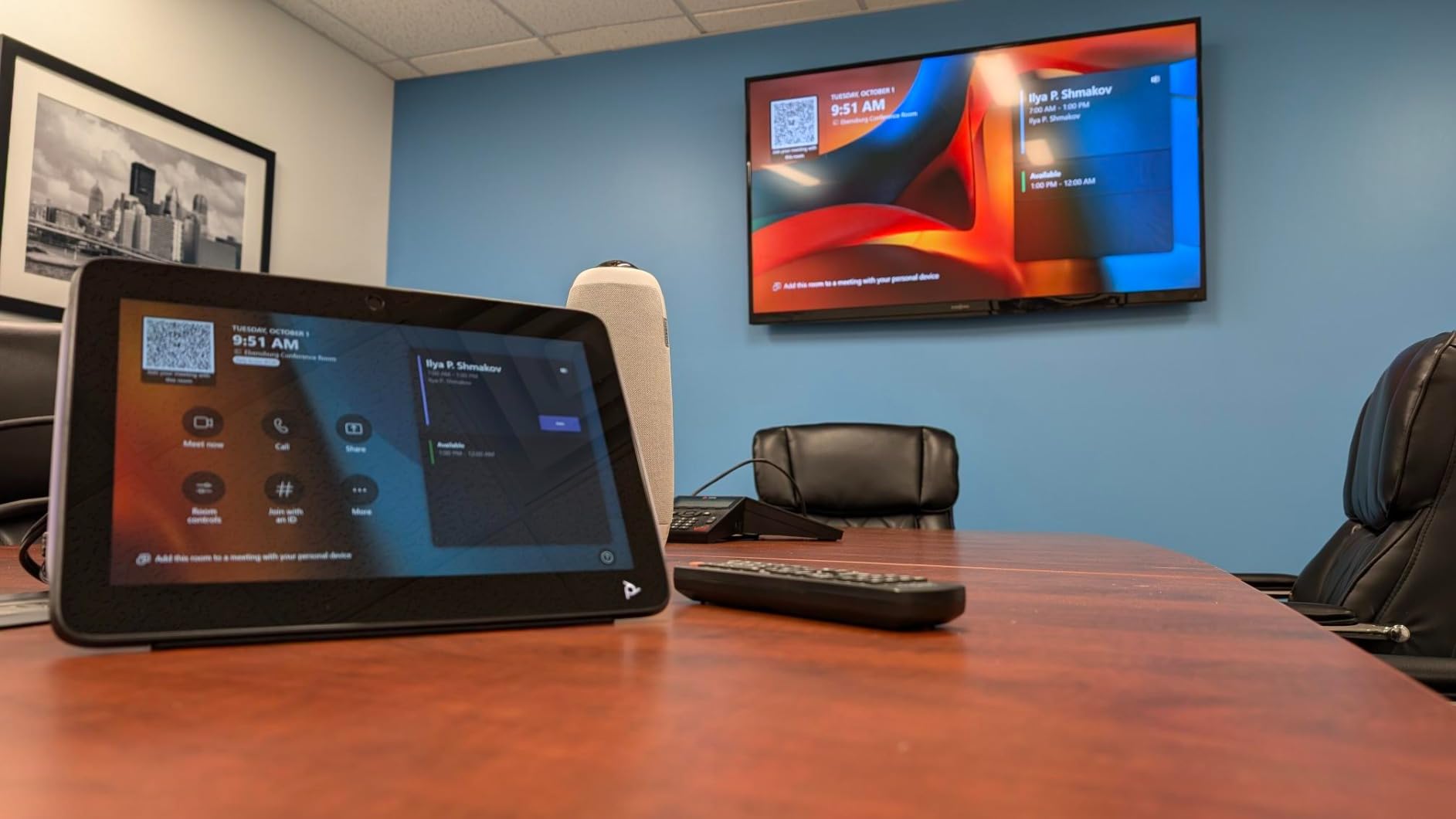 Owl Labs Meeting Owl 3 - 360° 1080p HD Conference Room Camera, AI-Driven Speaker-Tracking, 18-Foot Mic Pickup - Certified for Microsoft Teams - Works with Zoom, Google Meet - Plug & Play Setup customer photo 1