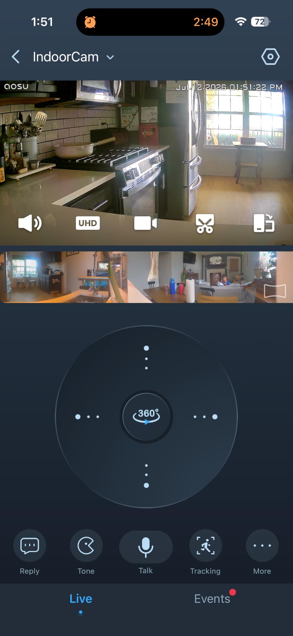 aosu 2K Indoor Camera,Baby Monitor for Home Security with 2.4GHz WiFi only customer photo 1