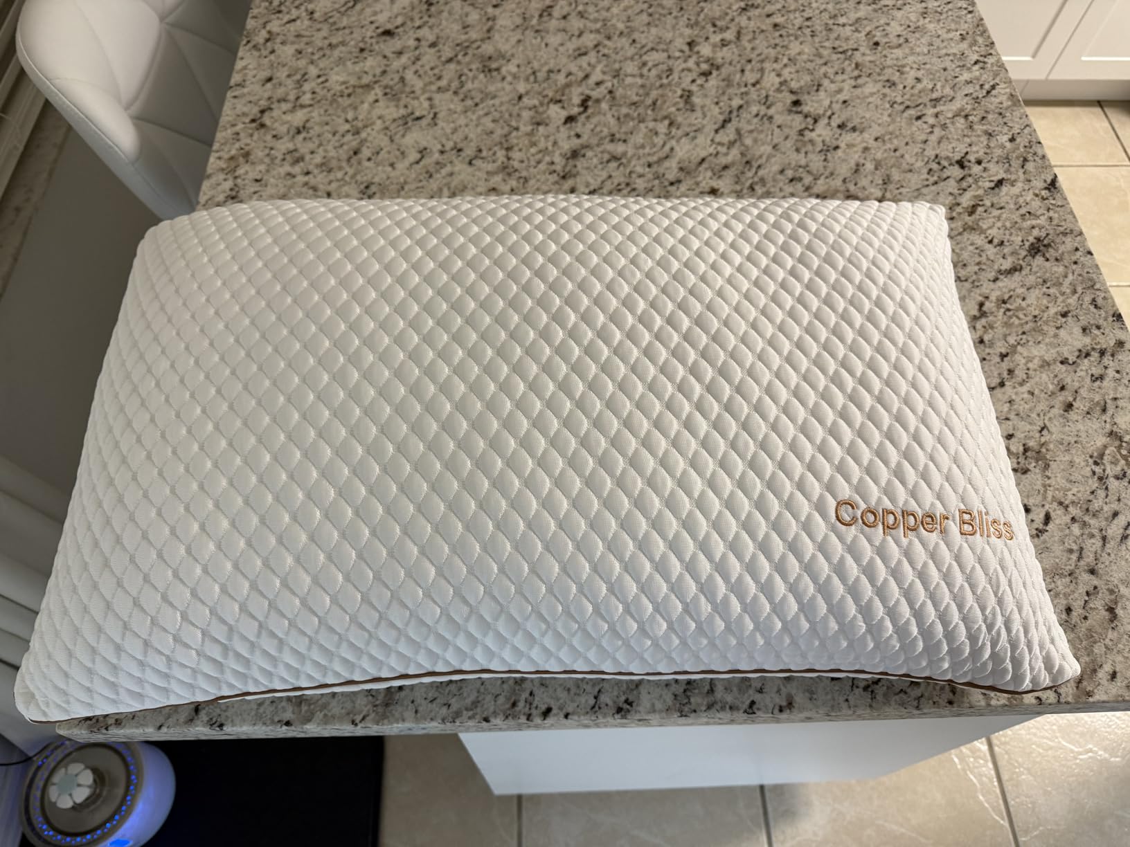 Copper Infused Firm Queen Pillow - Hybrid Foam, Latex & Gel | Ergonomic Design for Side Sleeper Pillows, Back & Stomach Sleepers | Pillow for Side Sleepers & Bed Pillows for New Home Essentials customer photo 1