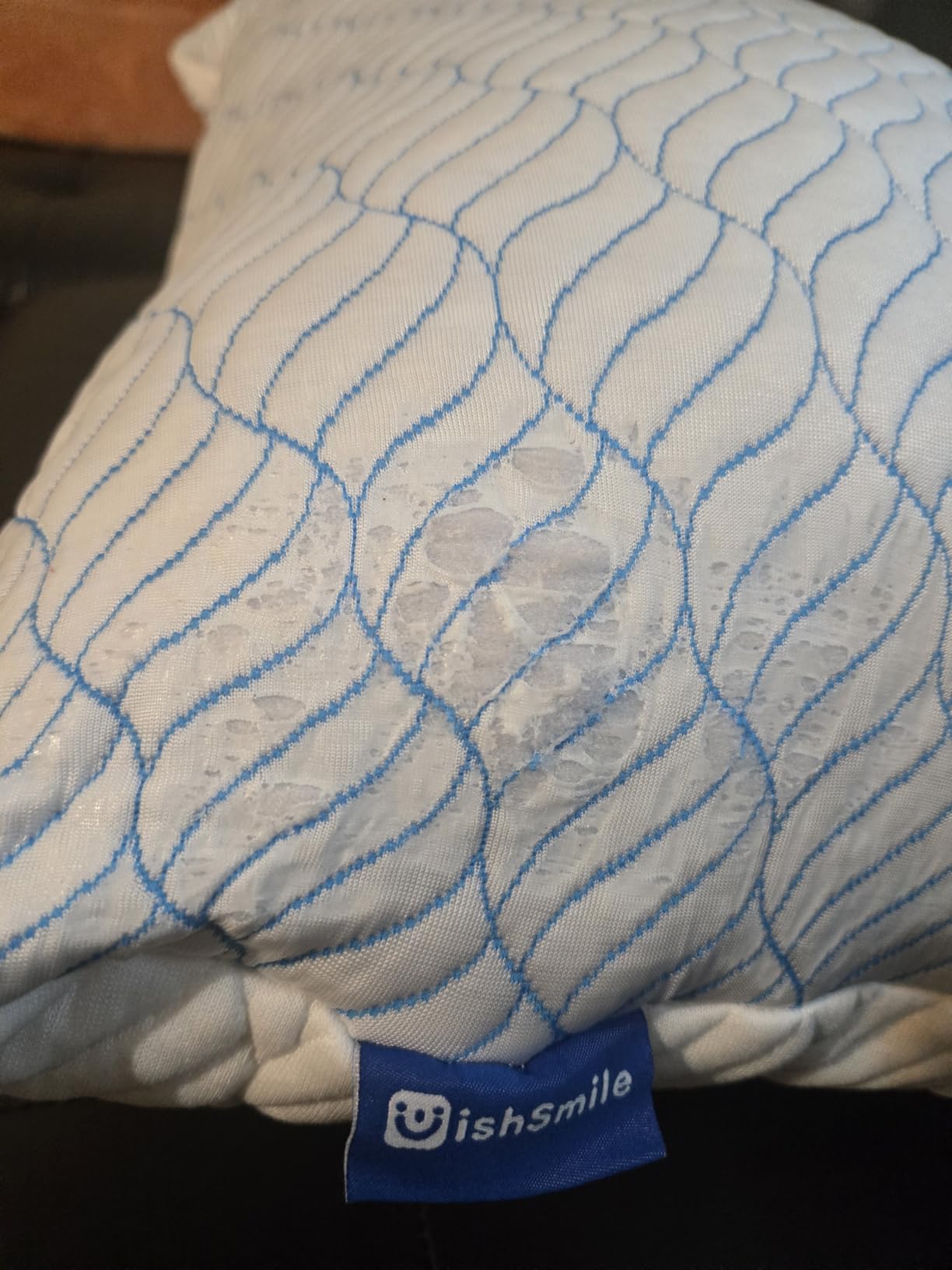 WISHSMILE Cooling Shredded Memory Foam Pillows Queen Size Set of 2 | Neck comfort, firm support, odorless, cooling, customizable height, machine washable, CertiPUR-US hypoallergenic bed pillow customer photo 1