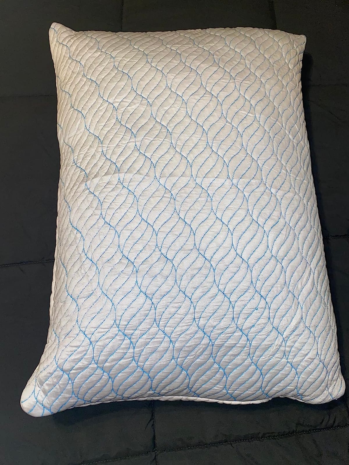 WISHSMILE Cooling Shredded Memory Foam Pillows Queen Size Set of 2 | Neck comfort, firm support, odorless, cooling, customizable height, machine washable, CertiPUR-US hypoallergenic bed pillow customer photo 2