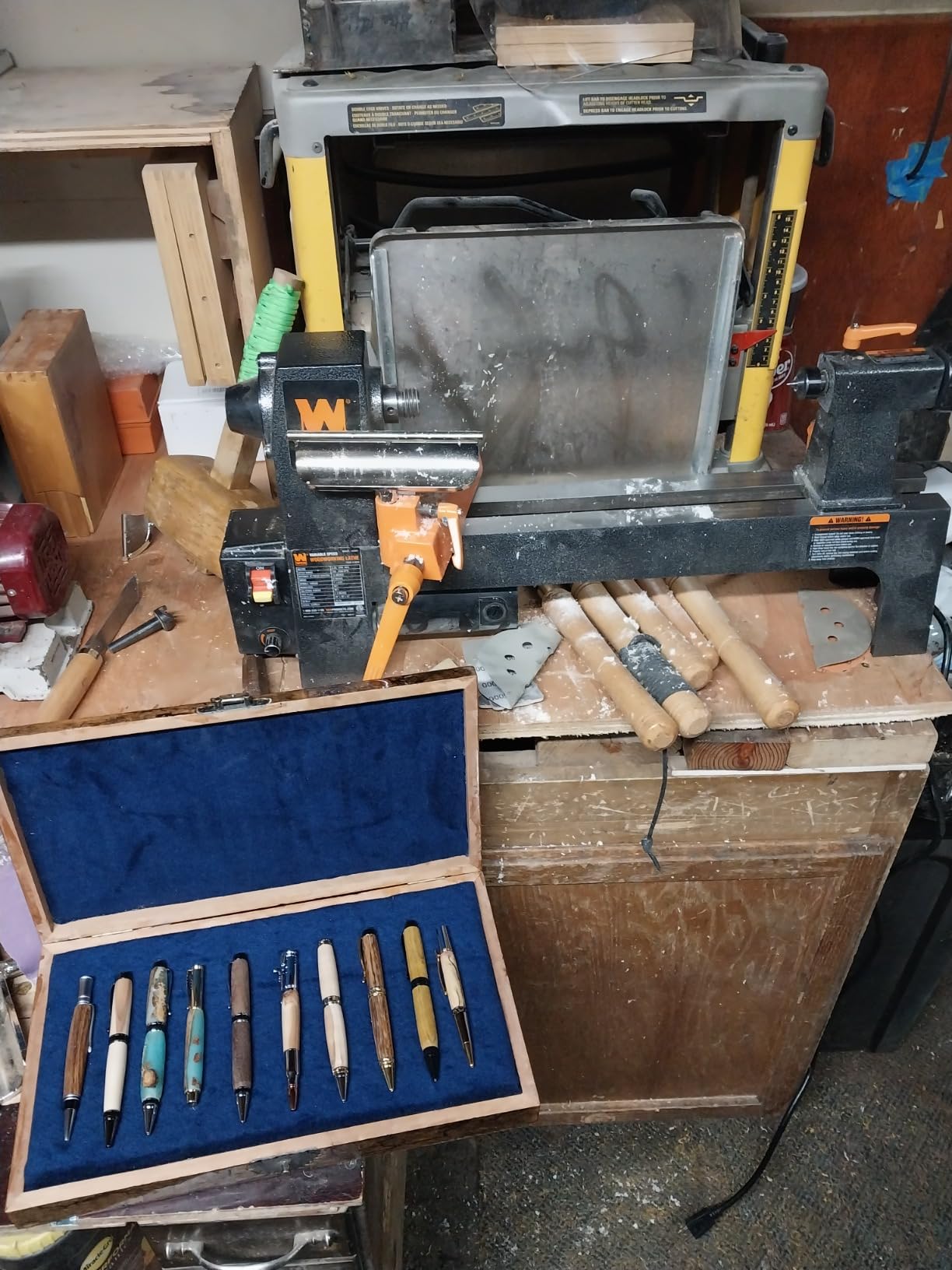 WEN Mini Benchtop Wood Lathe, 8-Inch by 13-Inch with Variable Speed (LA3421) customer photo 1