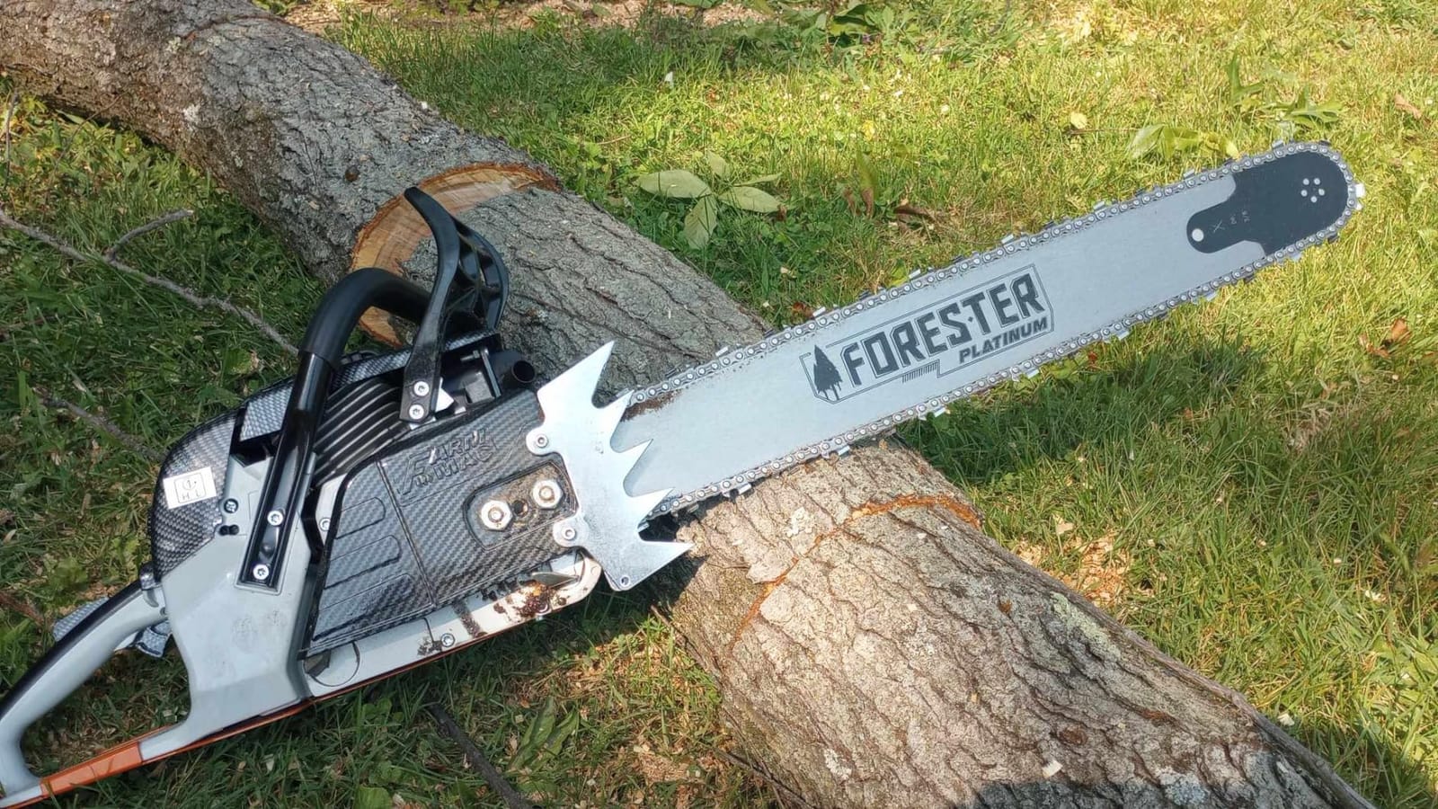 F380W Gas Chainsaw with 24 Inch Alloy Solid Bar, 72cc 2-Cycle Gasoline Power Chain Saws, 3.6KW 4.8HP for Professional Logging Work, Power Chain Saw All Parts Compatible with MS381 MS380 038 customer photo 2