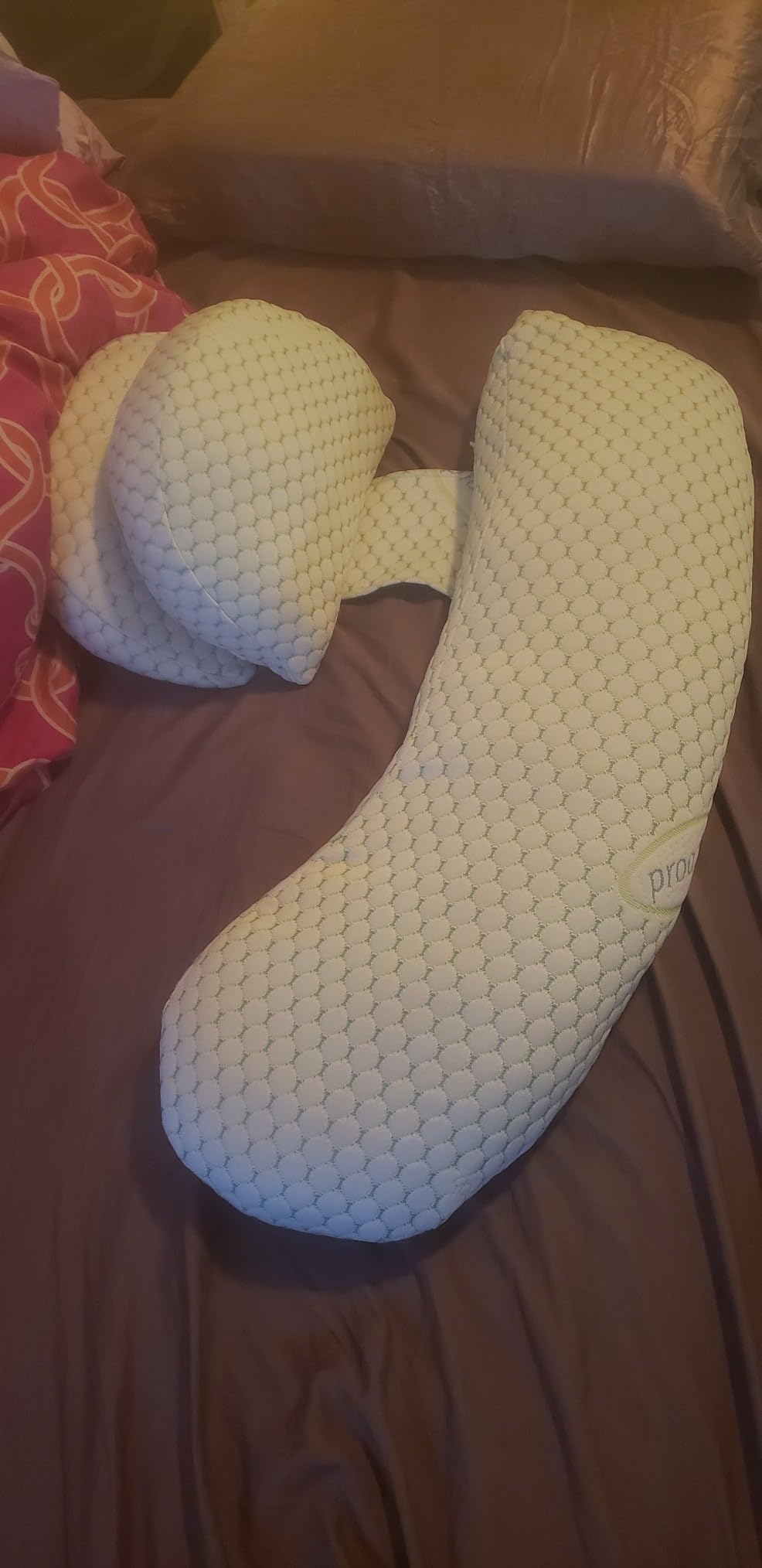 Oternal Pregnancy Pillow for Pregnant Women, Soft Pregnancy Body Pillow, Support for Back, Belly, Hips, Legs, Maternity Pillow with Detachable and Adjustable Pillow Cover customer photo 1