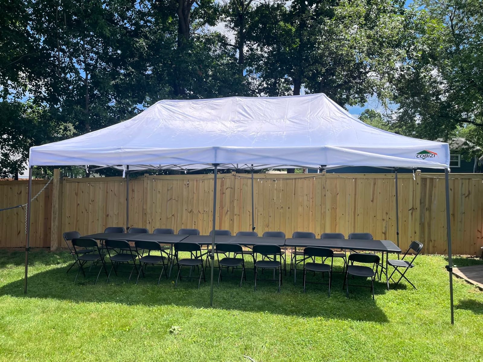 COBIZI 10x20 Heavy Duty Pop Up Canopy Tent with Sidewalls, Easy Up Canopy customer photo 2