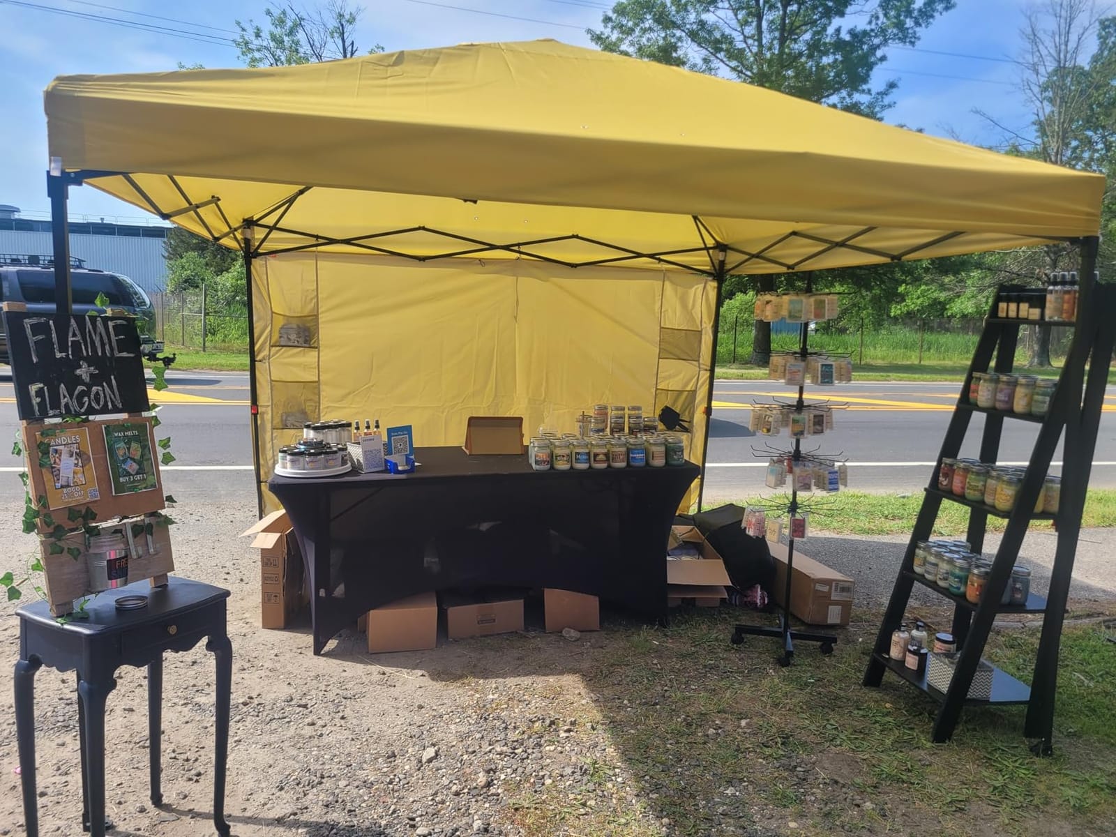 Tunbne 10X10 Pop Up Canopy Tent Outdoor with 1 Sidewalls, One Push Setup customer photo 1