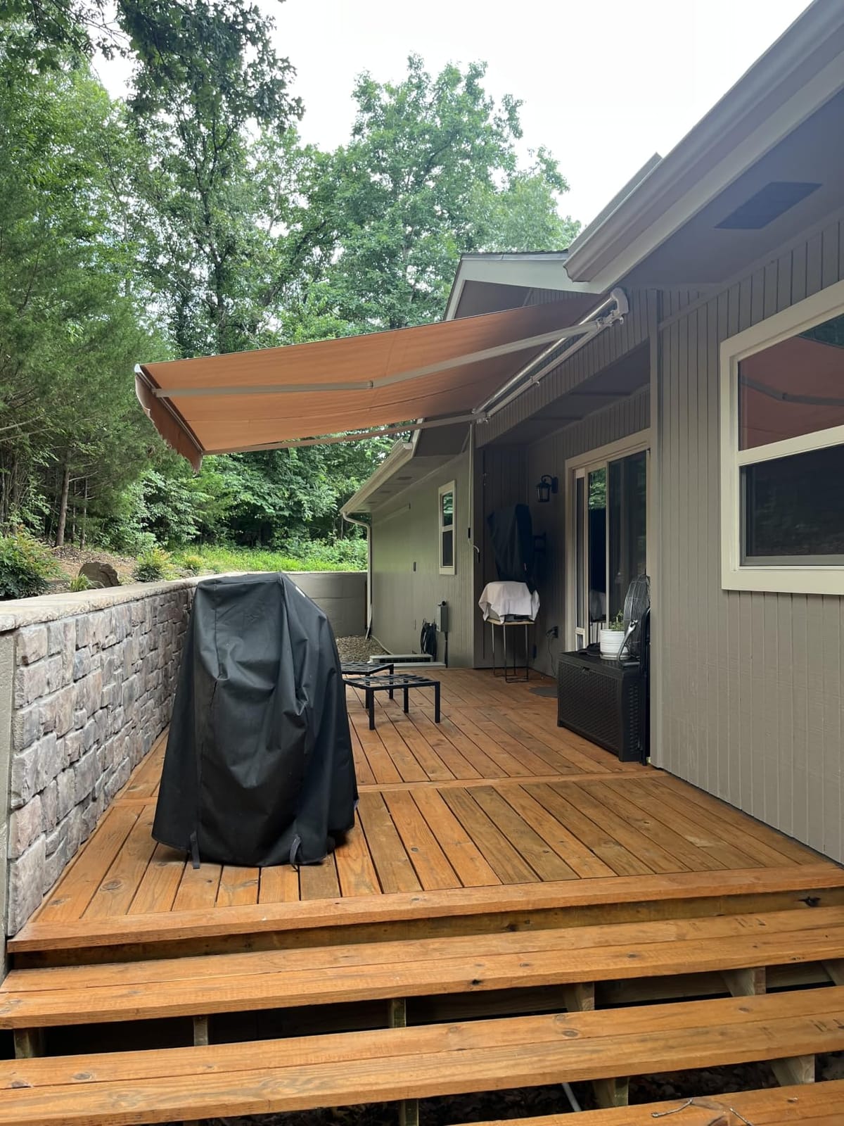 AECOJOY Retractable Awning, 13' x 10' Awnings for Outside, Beige customer photo 2