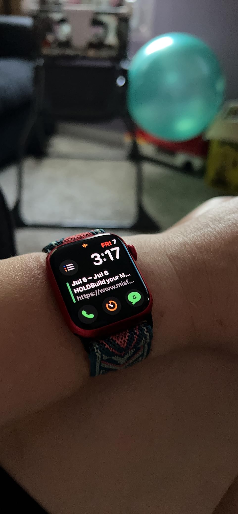 Apple Watch Series 8 [GPS 41mm] Smart Watch w/Midnight Aluminum Case with Midnight Sport Band - S/M. Fitness Tracker, Blood Oxygen & ECG Apps, Always-On Retina Display, Water Resistant customer photo 2