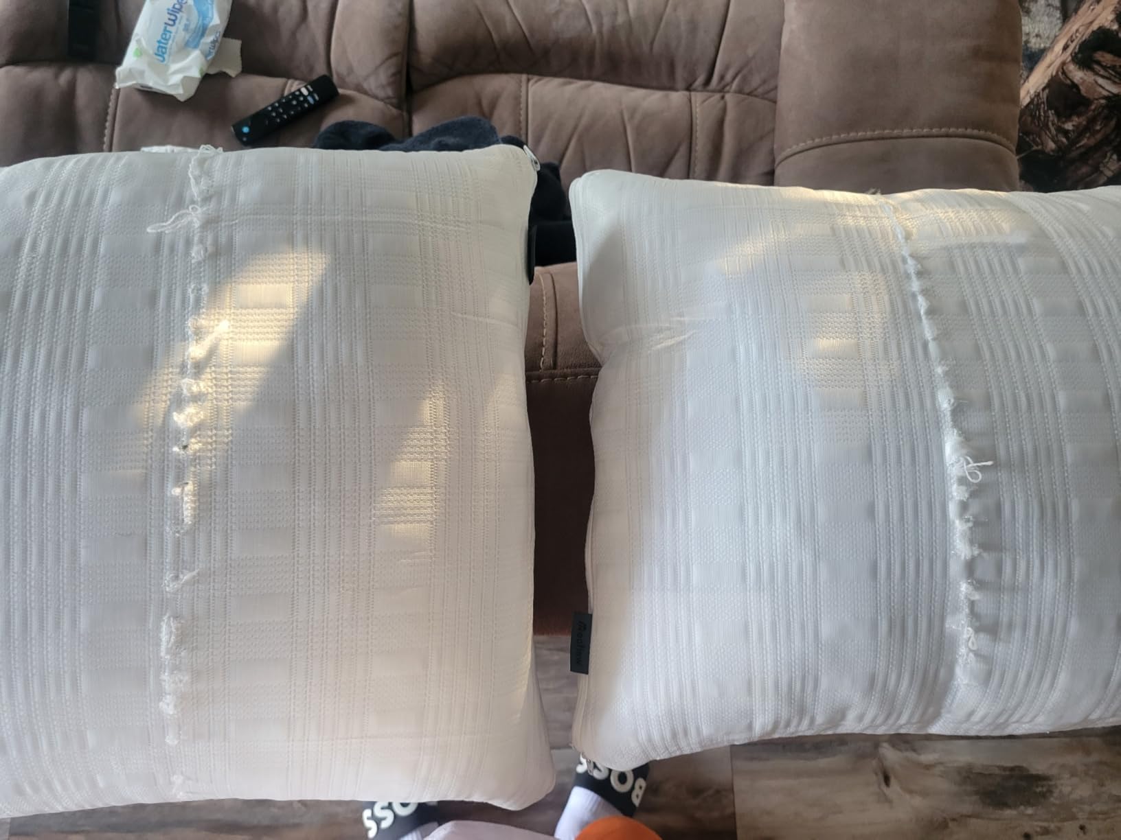 Meoflaw Adjustable Cooling Bed Pillows for Sleeping Queen Size Set of 2 | Shredded Memory Foam Fill, Medium Firm Support, Customizable Loft, Removable Washable Cover, Ideal for Side & Back Sleepers customer photo 2