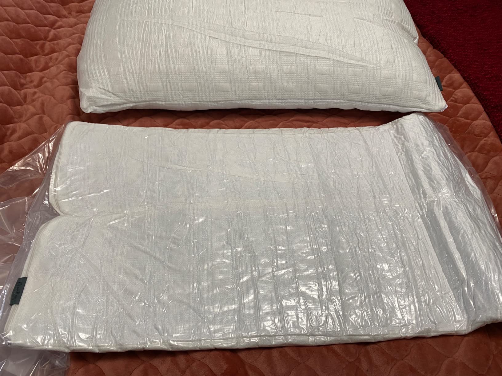 Meoflaw Cooling Pillows for Sleeping King Size Set of 2, Shredded Memory Foam Bed Pillow with Pillow Case-Double Sided Material, Adjustable Loft King Pillow for Side & Back Sleeper-Medium Firm customer photo 1
