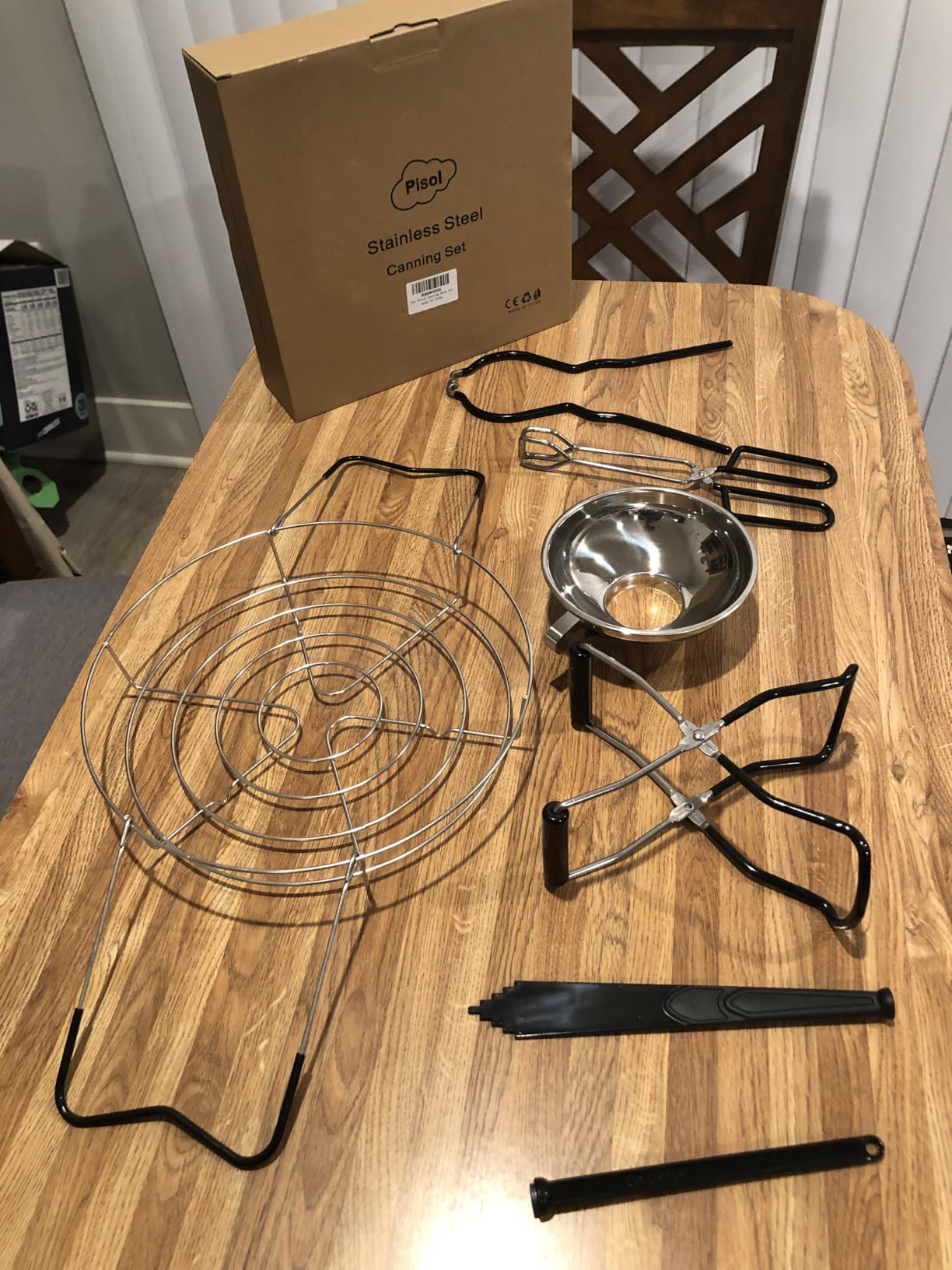 Pisol Canning Supplies Starter Kit, Tools Set with Stainless Steel Rack | True 304 Stainless Steel, Rustproof, Food Grade, Heat-Resistant Handle, No Stick, Easy to Clean, Dishwasher Safe customer photo 1
