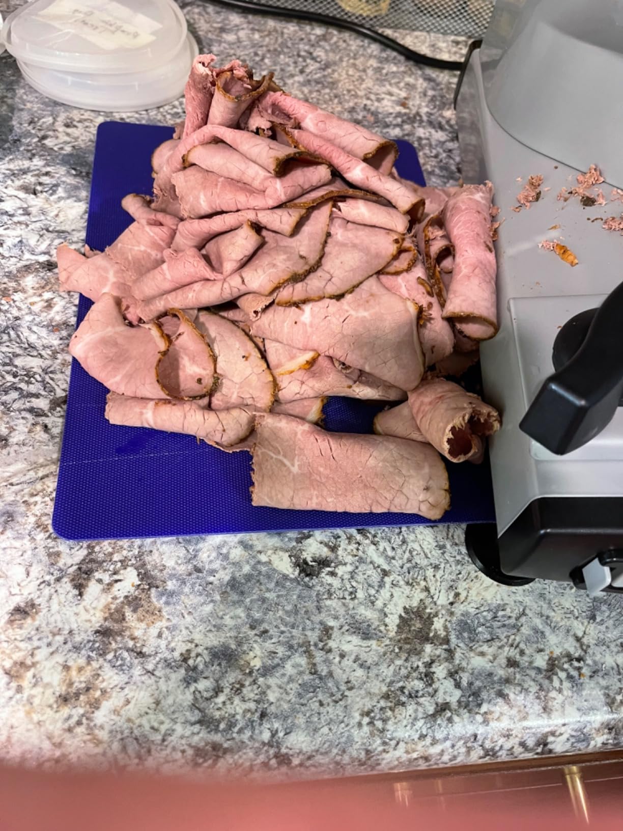OSTBA Electric Meat Slicer with Two 7.5” Stainless Steel Blades, 200W customer photo 2
