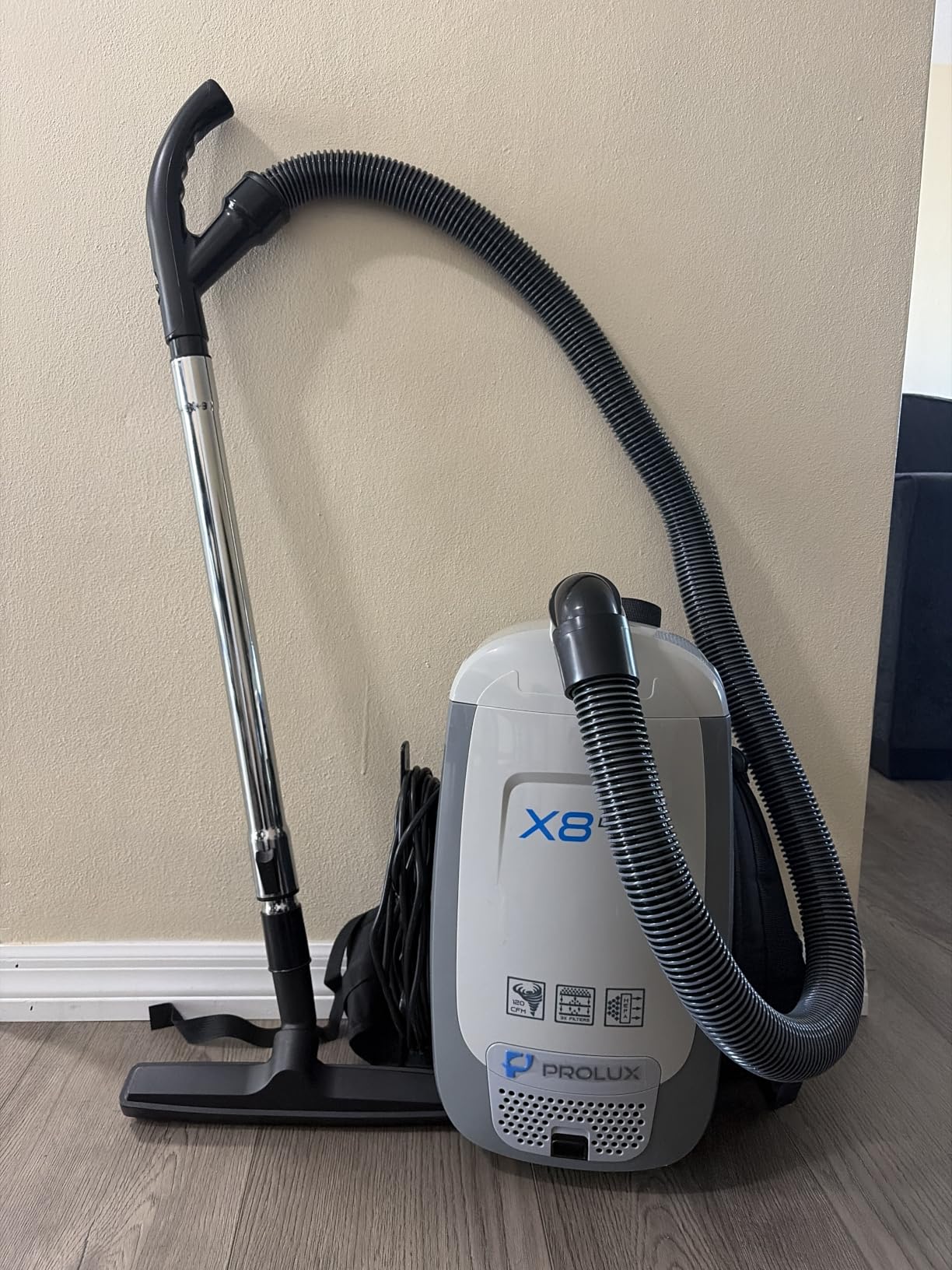 Prolux X8 Lite Backpack Canister Vacuum – Lightweight HEPA Filtration for Multi-Surface Cleaning customer photo 2