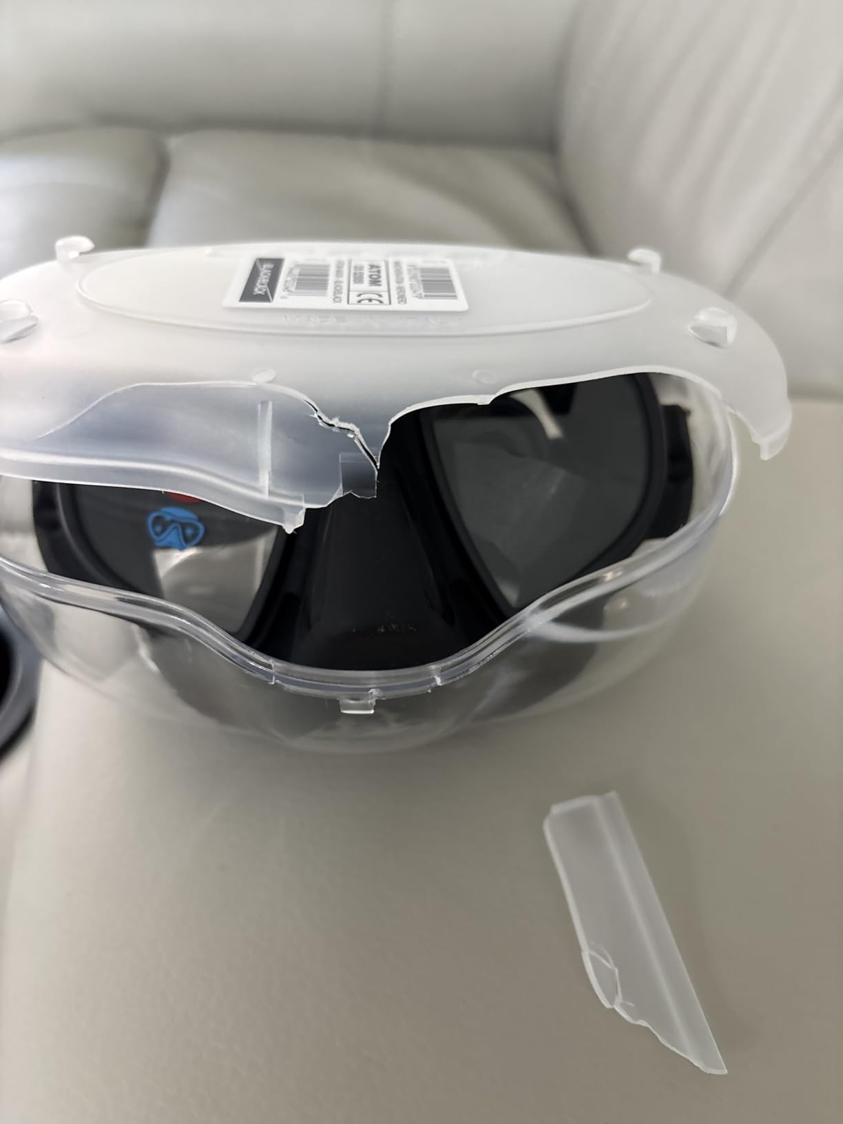 Cressi Frameless Freediving Mask with Reduced Internal Volume and Ergonomic Nose Shape - Atom: Made in Italy customer photo 2