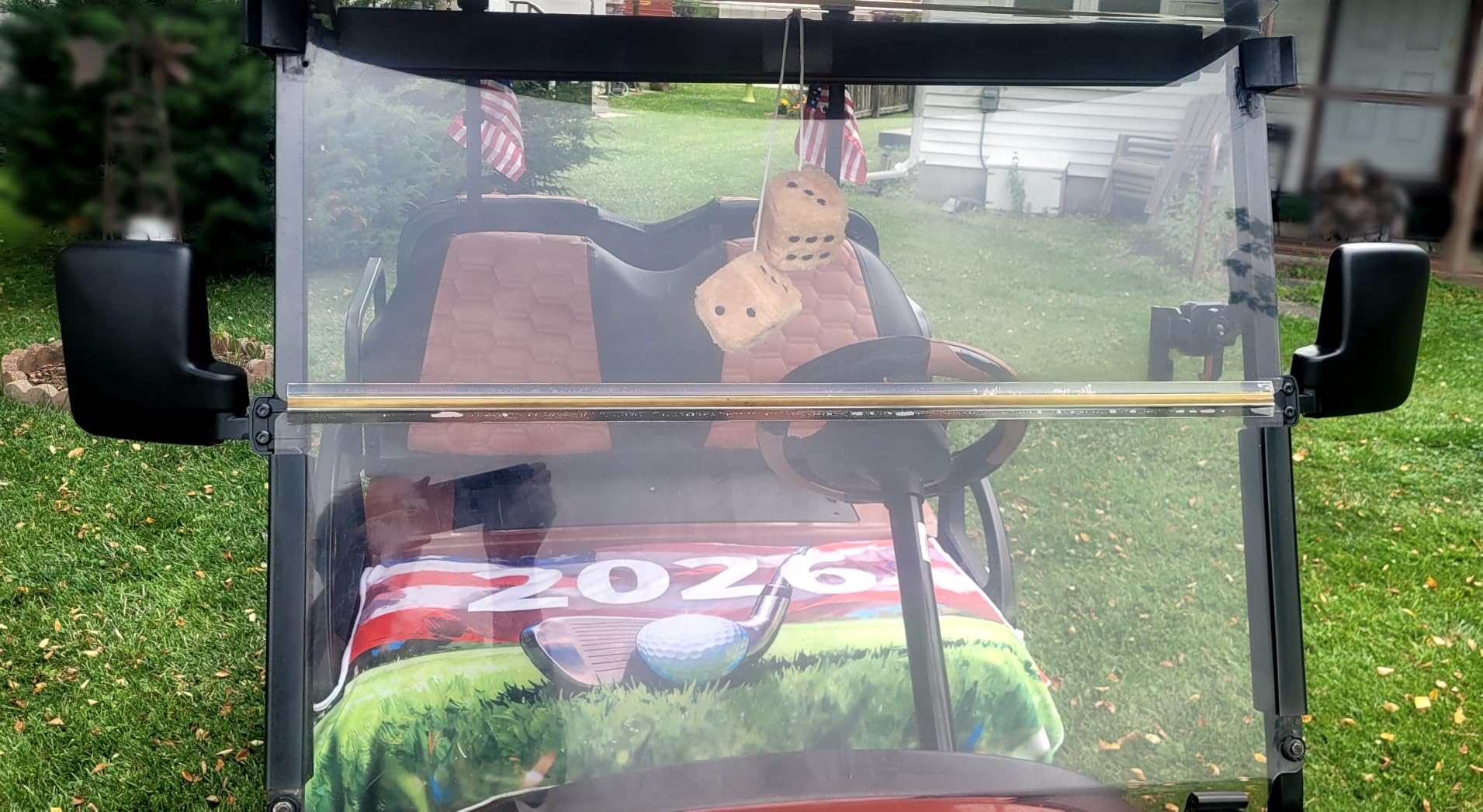 10L0L No Drilling Golf Cart Mirror for Yamaha Club Car EZGO Side Mirrors customer photo 1