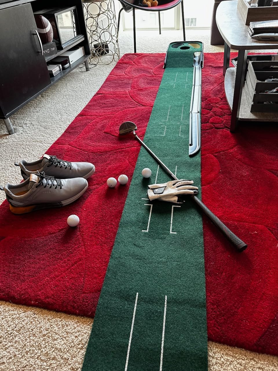 CHAMPKEY Golf Putting Green Indoor - Advanced Guides Golf Putting Mat - Enhance Putting Accuracy and Challenge customer photo 1