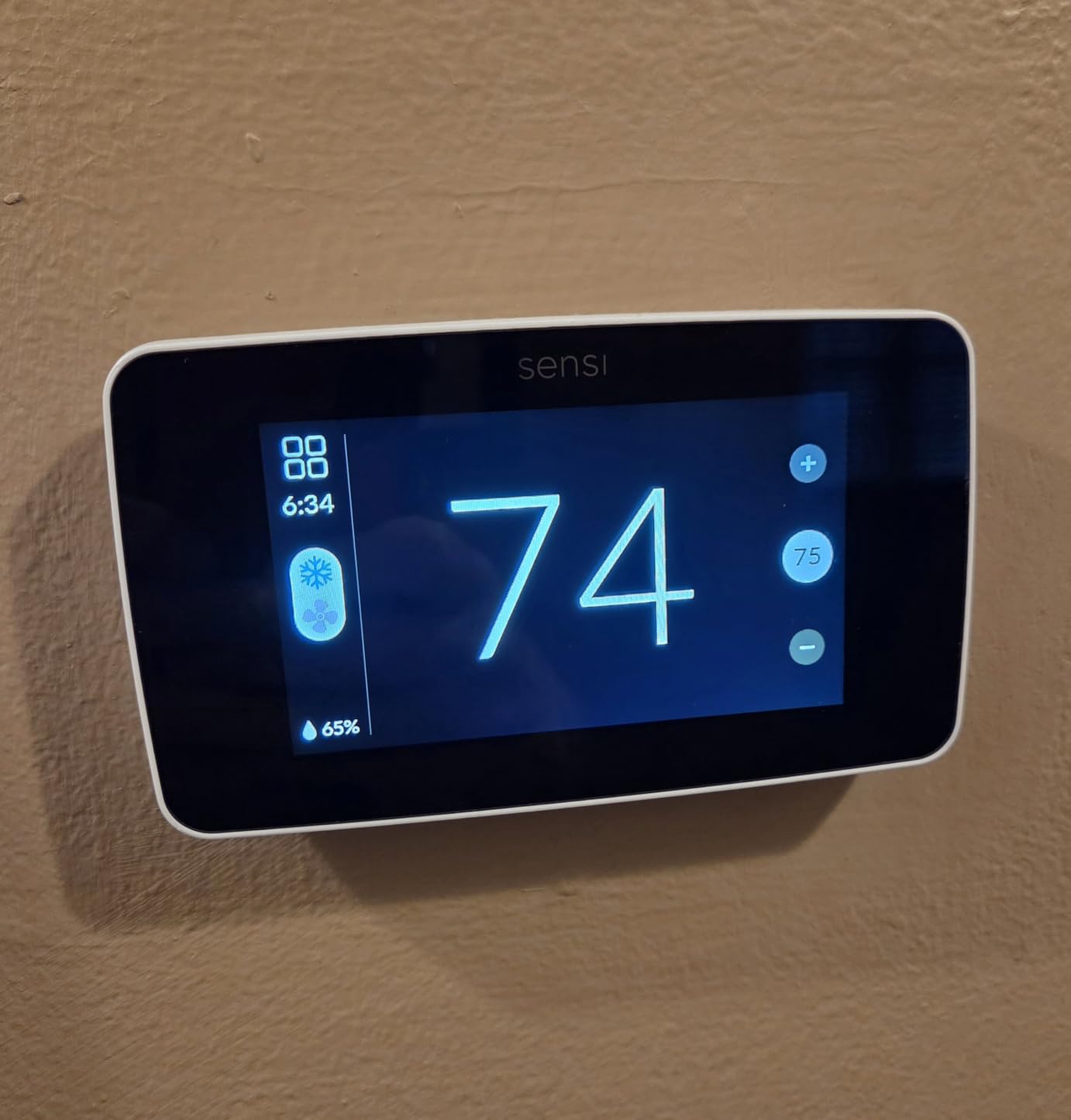 Sensi Touch 2 Smart Thermostat Wi-Fi, Alexa, Energy Star Certified, ST76 customer photo 1
