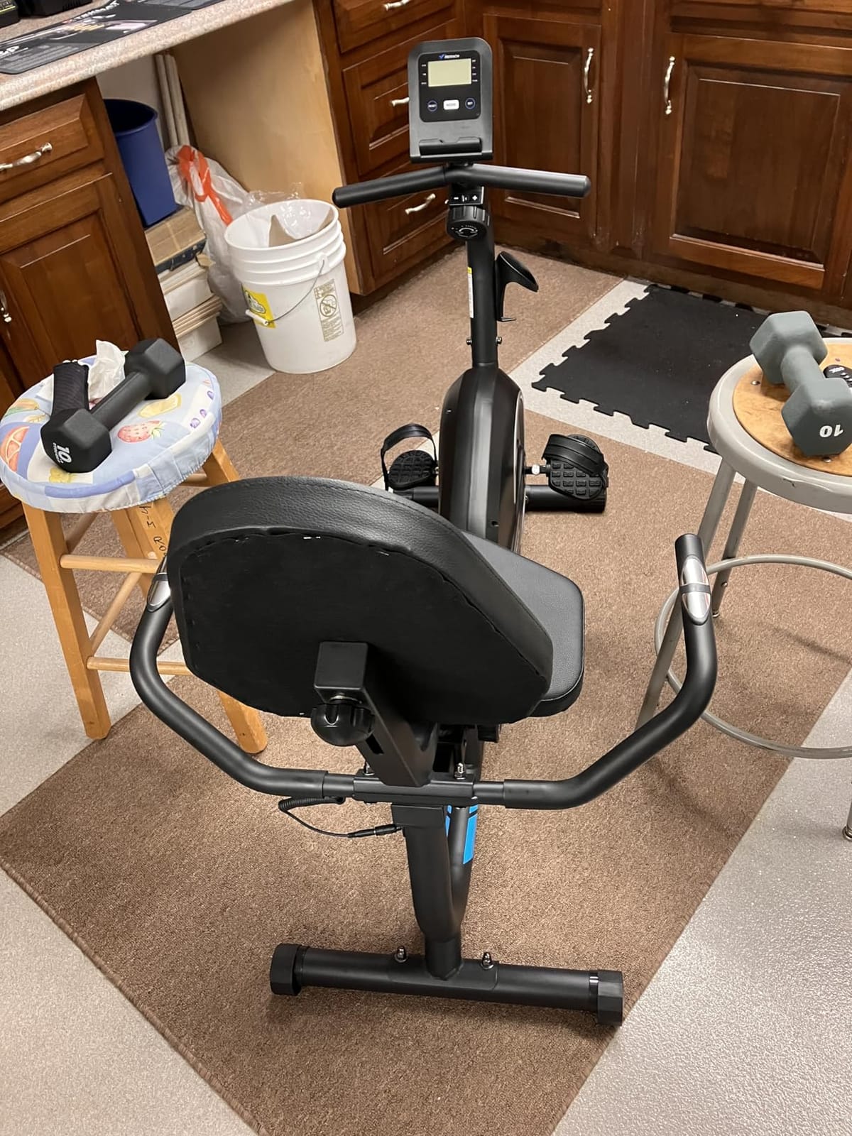 MERACH Recumbent Exercise Bikes for Home with Smart Bluetooth Equipment App customer photo 1