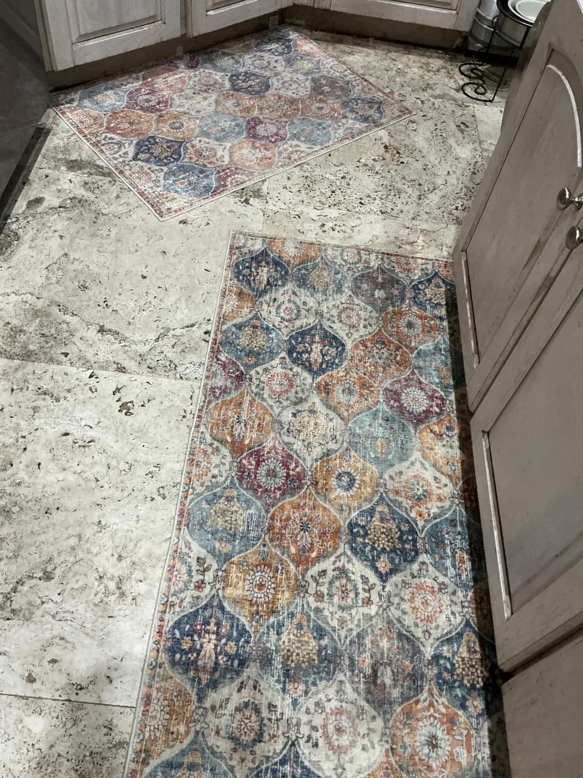 Lahome Moroccan Washable Rugs 5x7, Boho 5x7 Area Rugs for Living Room | Bedroom Indoor Non-Slip Large Oriental Throw Carpet for Kitchen Entryway Bathroom Office Elise, Cream/Multi customer photo 1