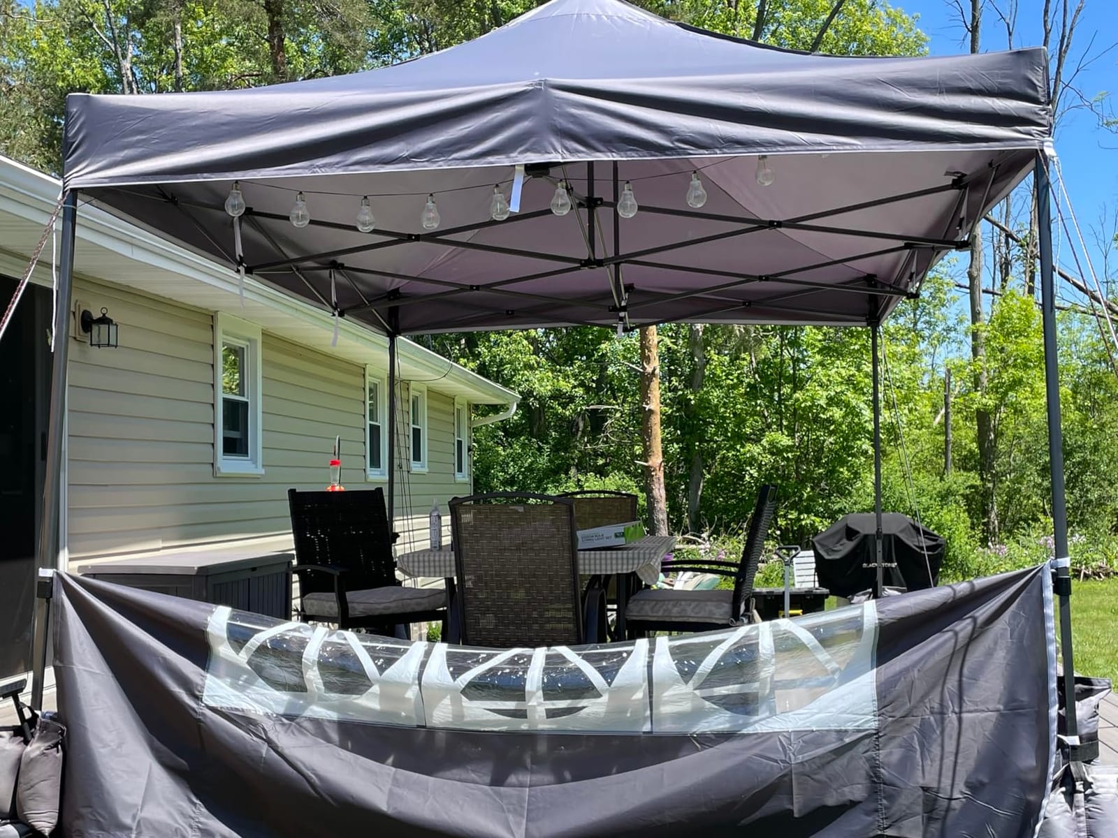 COBIZI 10x10 Heavy Duty Pop up Canopy Tent with Sidewalls Commercial Canopy customer photo 2
