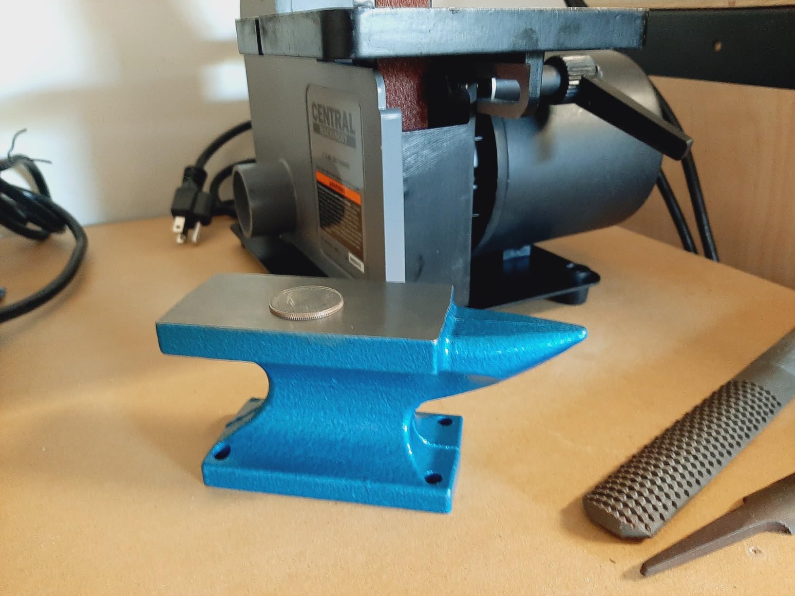 HimaPro Single Horn Anvil for Blacksmith Blue - Cast Iron Anvil- A Wonderful Tool for Blacksmithing and Metal Stamping (55 LBS) customer photo 1