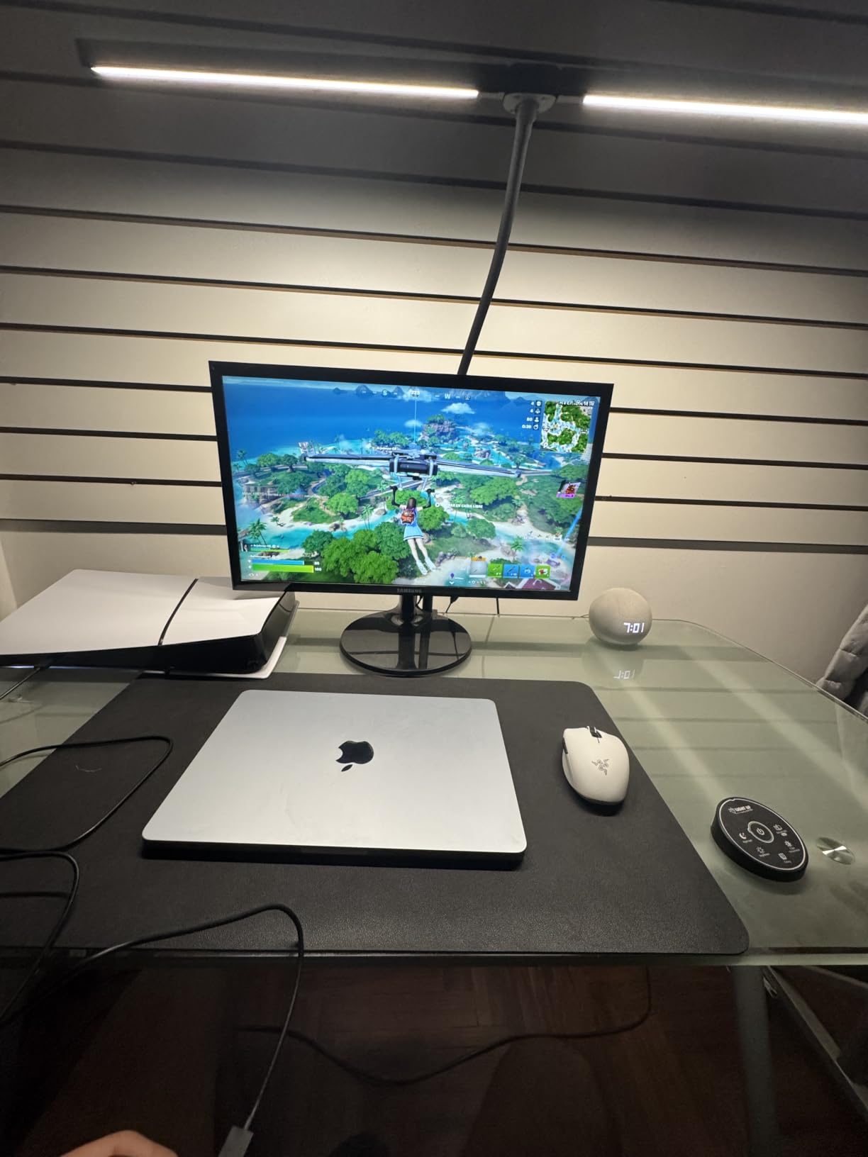 Pzloz Led Desk Lamp for Office Home - Eye Caring Architect lamp with Clamp, Dual Screen Computer Monitor Work Smart Light: 24W 5 Color Flexible Adjustable Lighting Table Lamp for Study Drafting customer photo 2