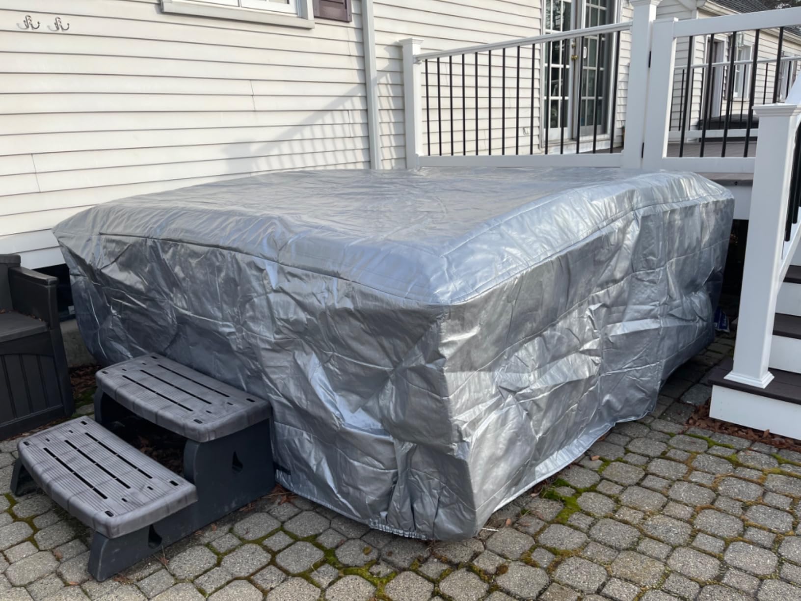 Insulated Hot Tub Cover Thermal Insulation Spa Cover Protector customer photo 1